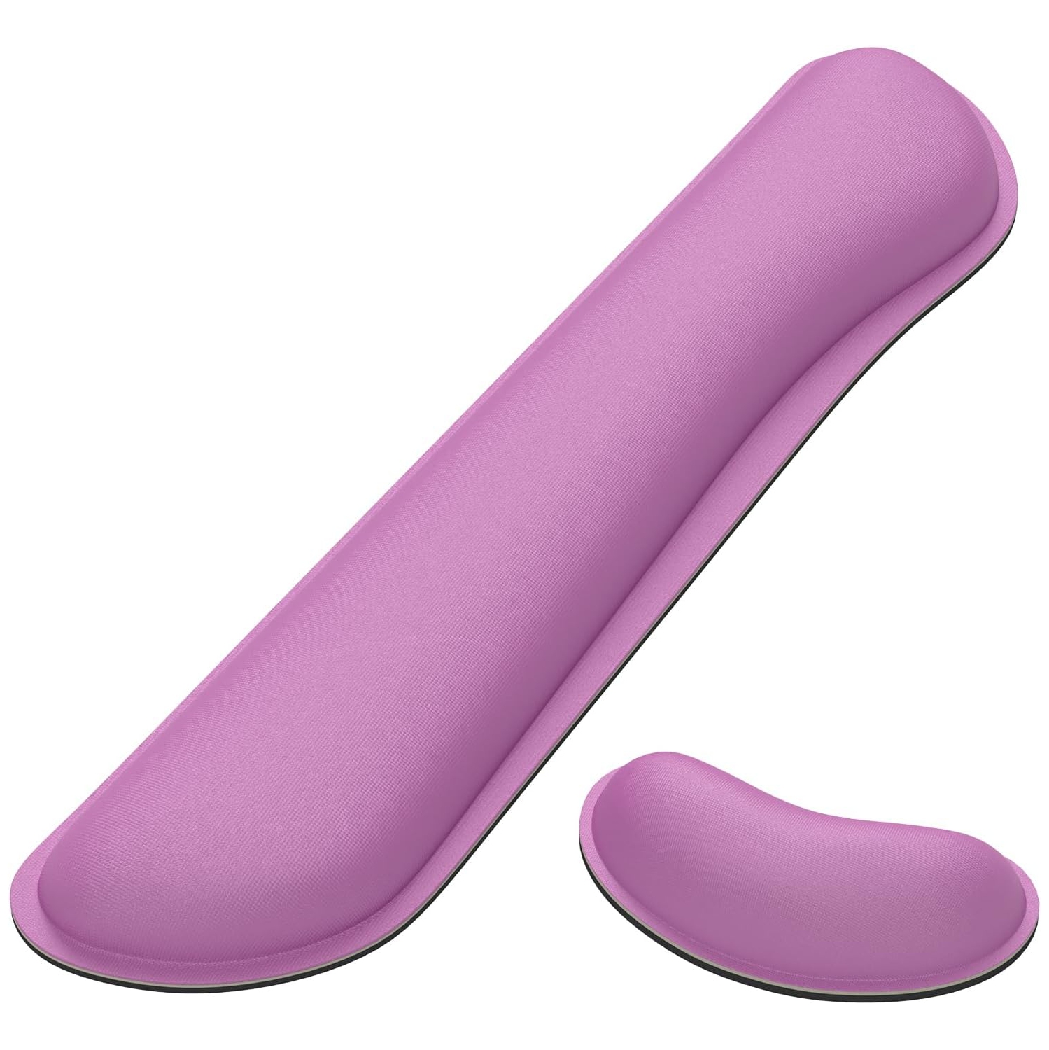 Keyboard Wrist Rest Pad, Memory Foam Set Wrist Cushion Support for Pain Relief, Anti-Slip Wrist Support for Computer, Laptop, Radiant Orchid