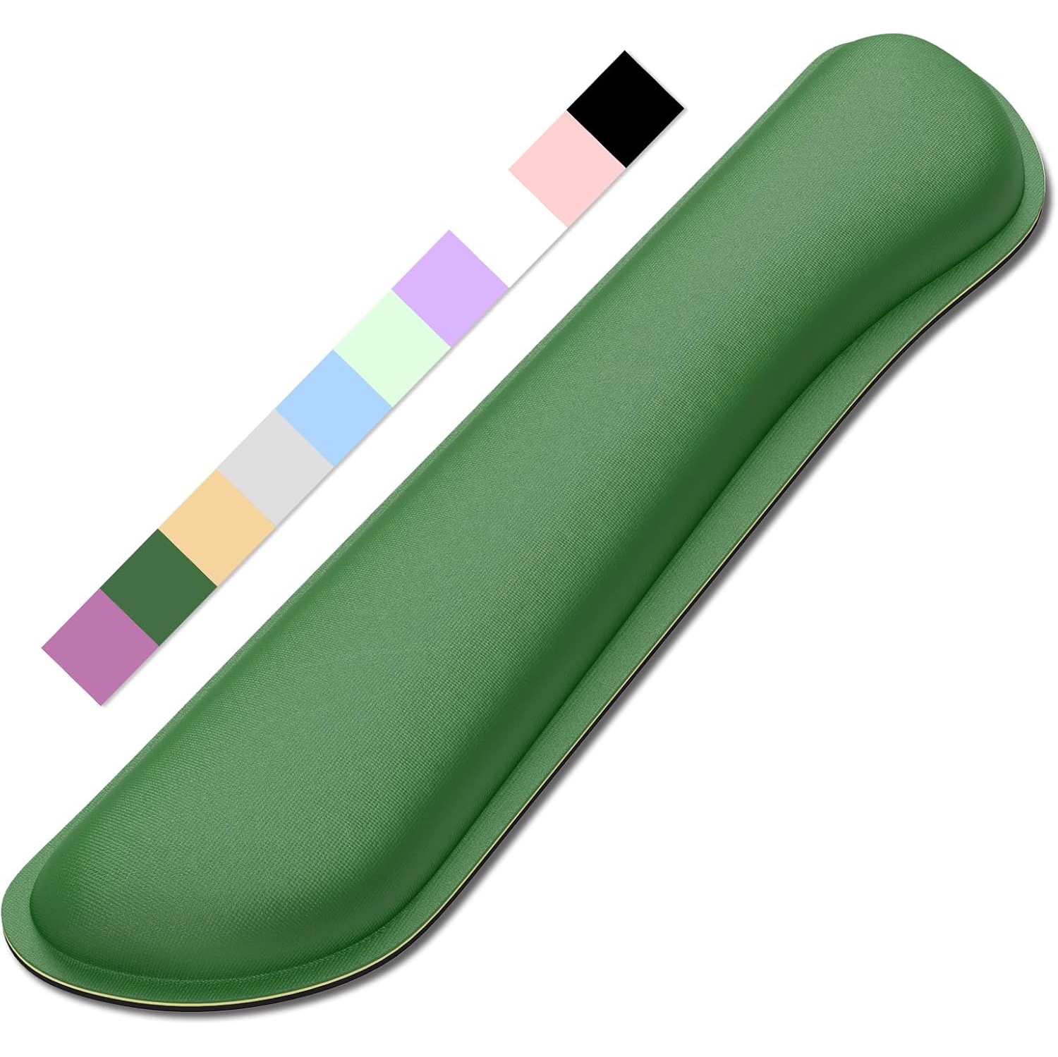 Keyboard Wrist Rest Pad, Memory Foam Set Wrist Cushion Support for Pain Relief, Anti-Slip Wrist Support for Computer, Laptop, Forest Green