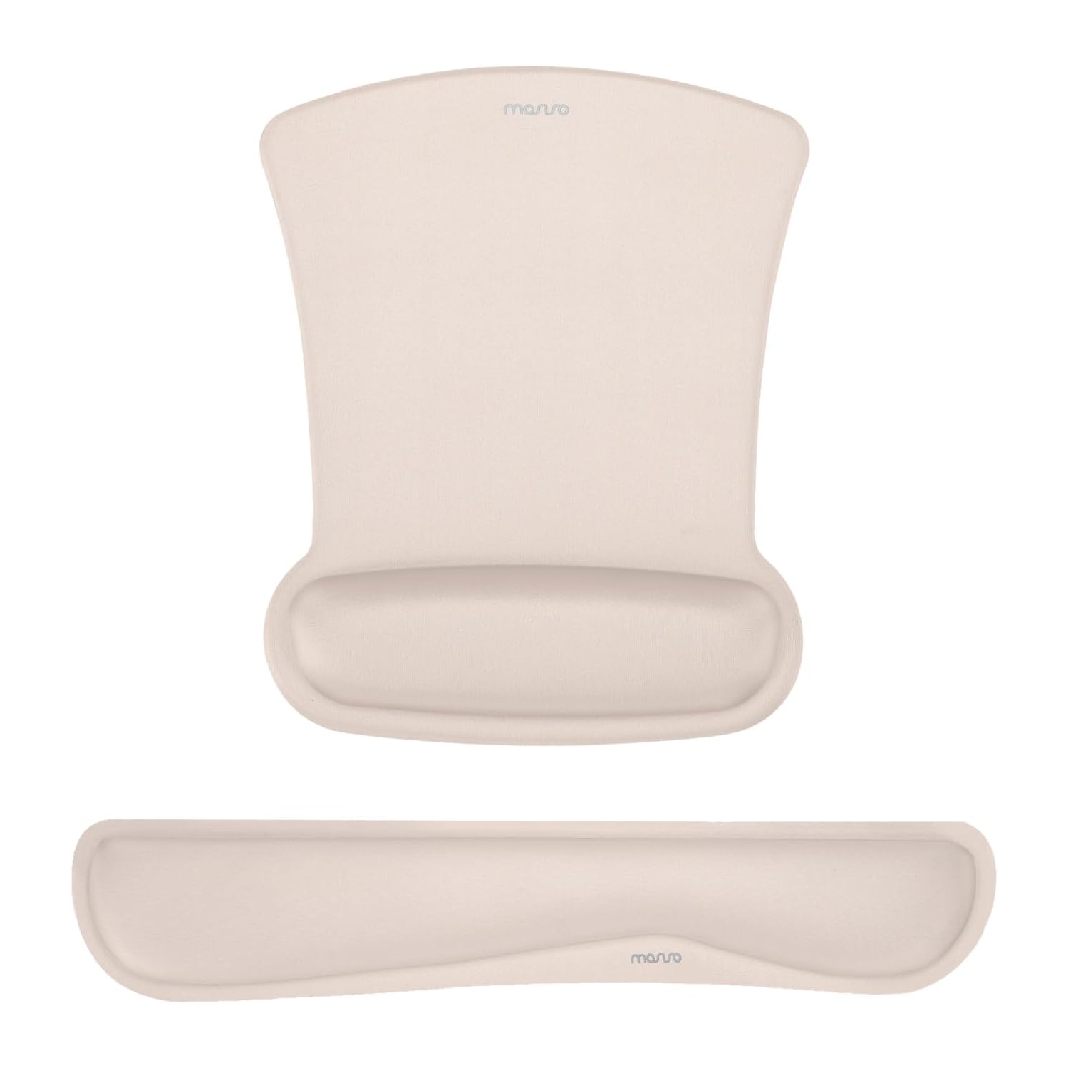 Repose-poignets pour tapis de souris et clavier, base antidérapante ergonomique pour soulager la douleur à la maison/au bureau, abricot
