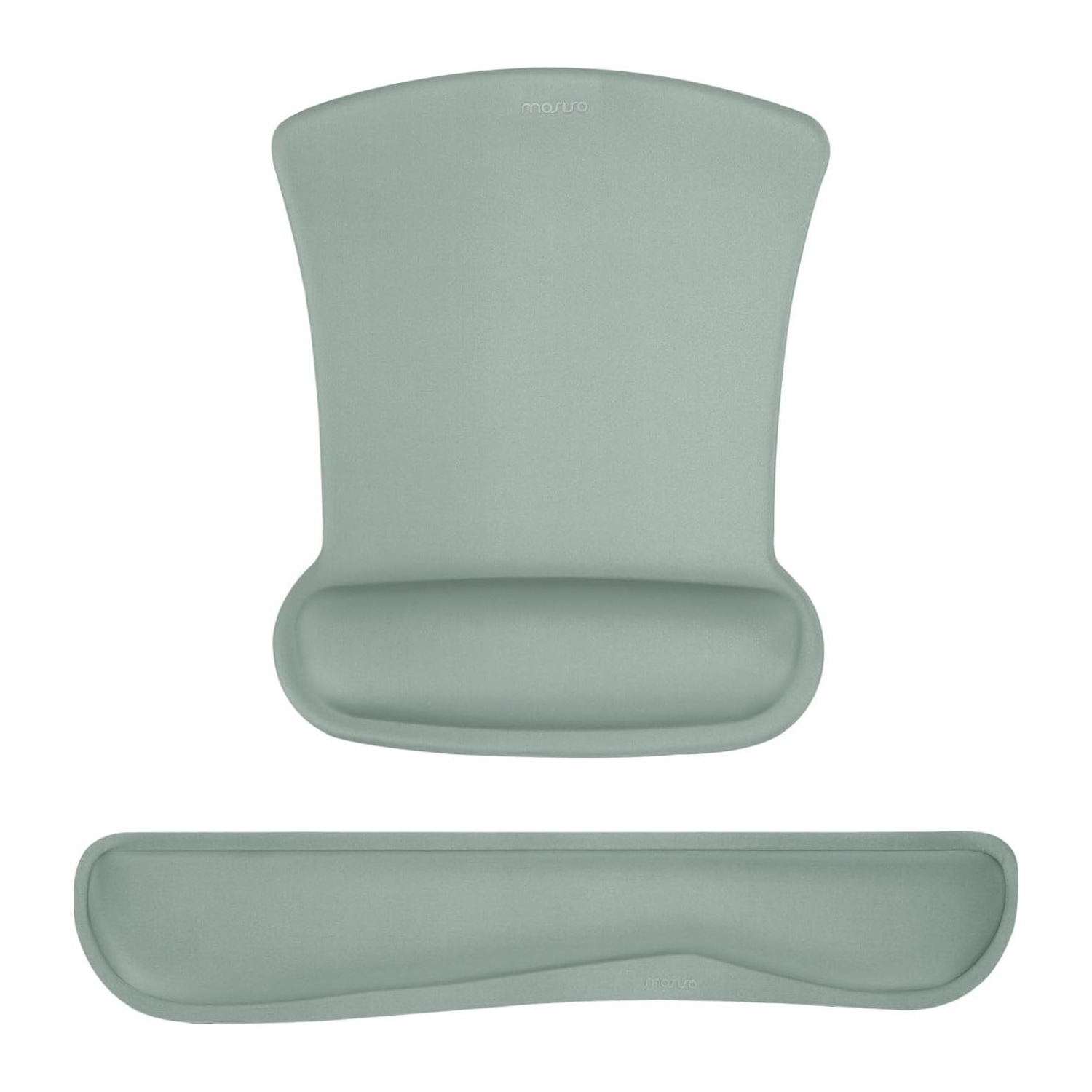 Repose-poignets pour tapis de souris et clavier, base antidérapante ergonomique pour soulager la douleur à la maison/au bureau, vert antique