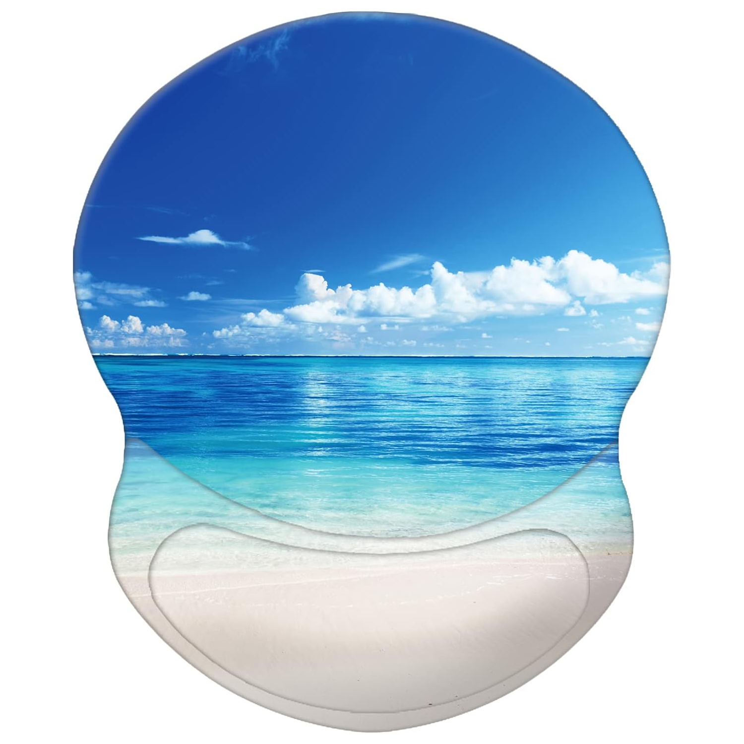 Tapis de souris ergonomique avec repose-poignets, soulagement de la douleur, repose-poignets confortable avec base antidérapante en polyuréthane pour