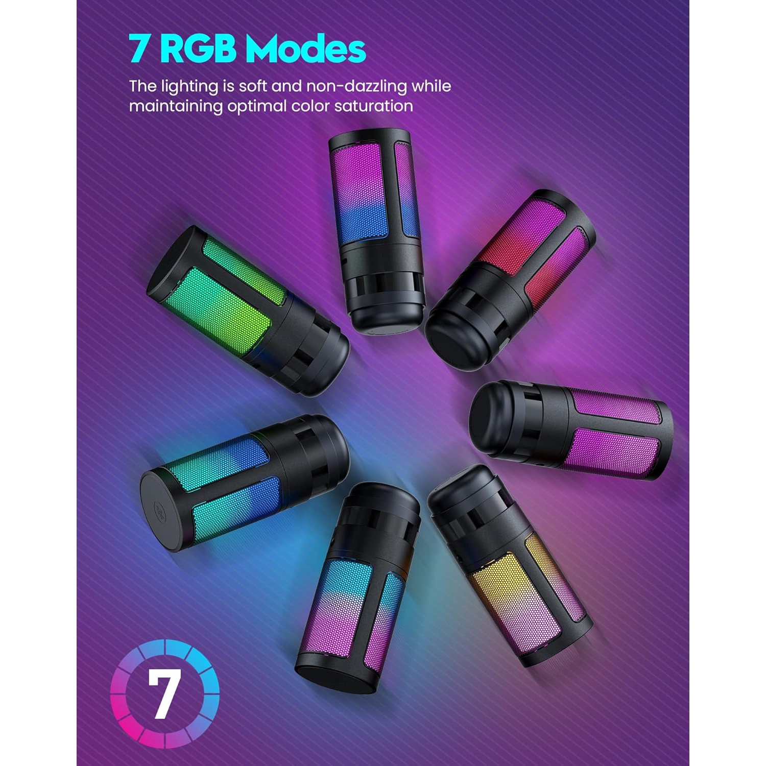 Gaming Microphone, USB PC Mic for Podcasts Videos, Streaming, Condenser Mic with Quick Mute, Tripod Stand, Compatible with PS4/5/PC, With Boom Arm