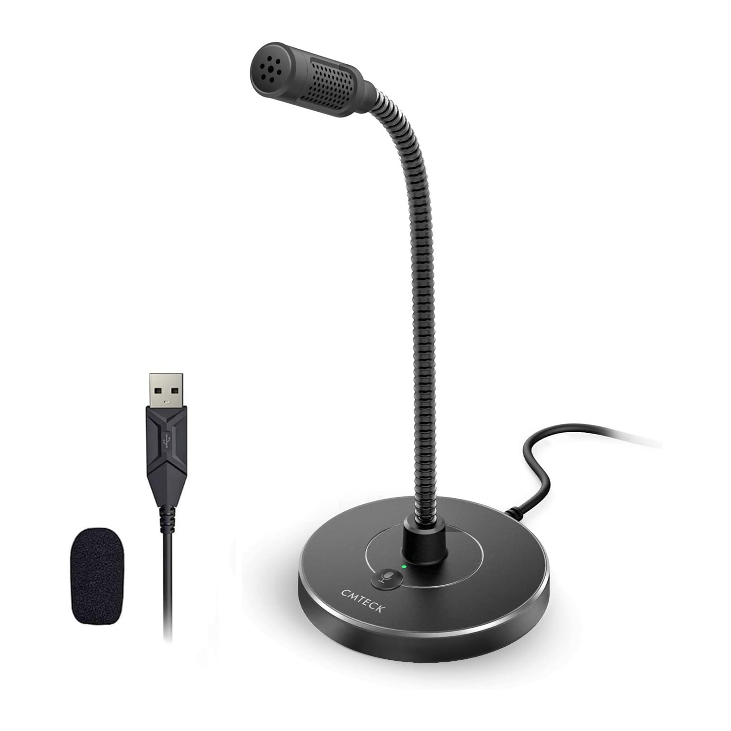 USB Computer Microphone G009, Noise-Cancelling Recording Desktop Mic for PC/Laptop for Online Chatting, Home Studio, Podcasting, Gaming, Skype,