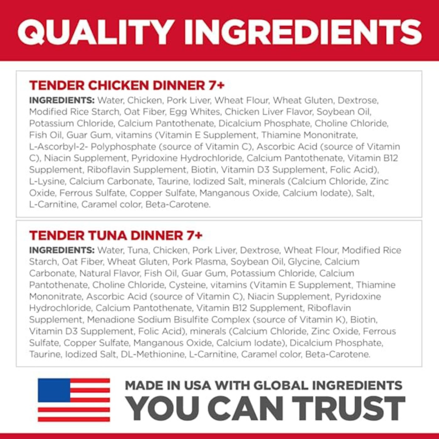 Hill's Science Diet Senior 7+ Canned Cat Food Pouch Variety Pack, Chicken and Tuna 2.8 Oz Pouch, 12 Pack