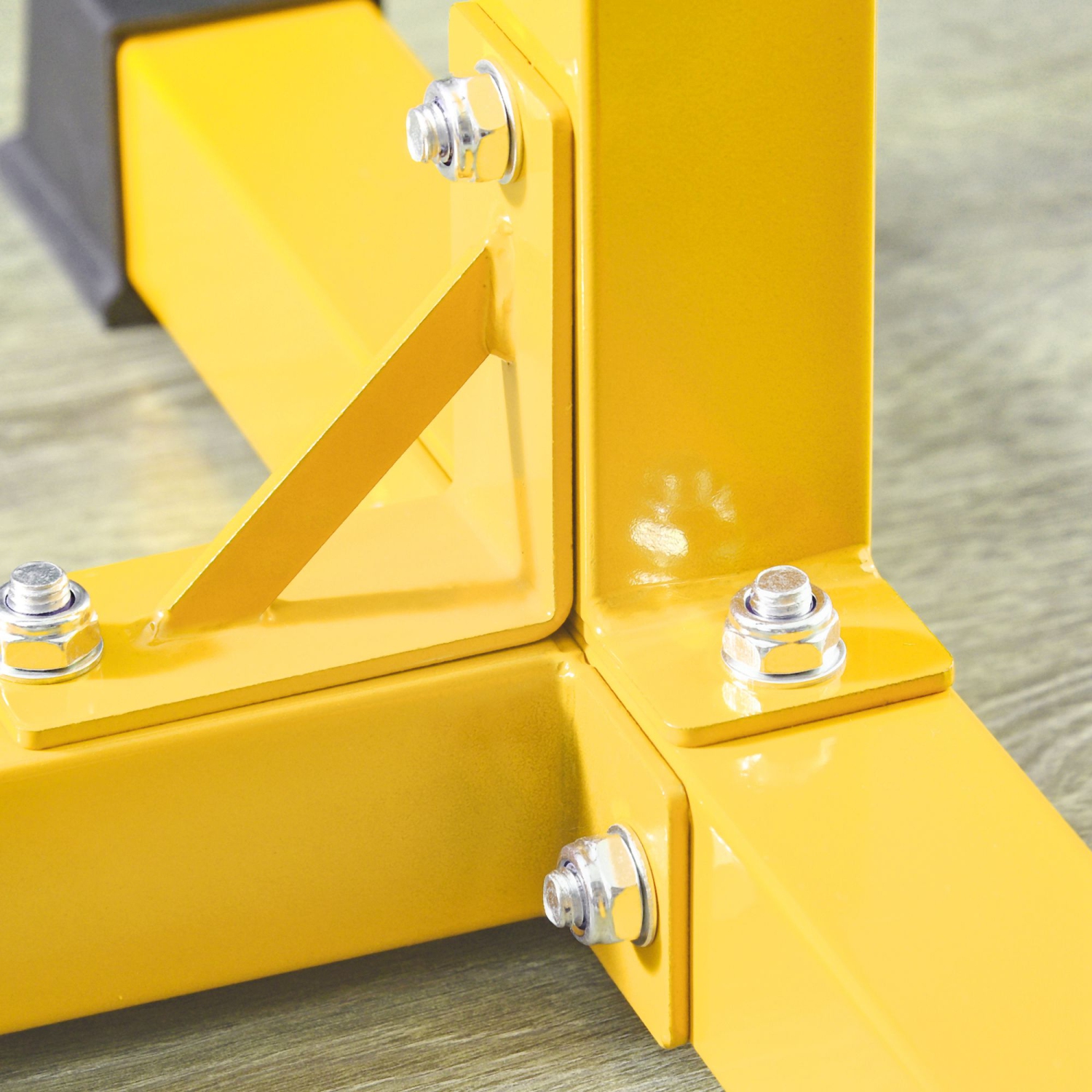 Soozier – Support bulgare divisé pour flexion des jambes, support réglable à 12 niveaux pour flexion des jambes pour le bas du corps, jaune