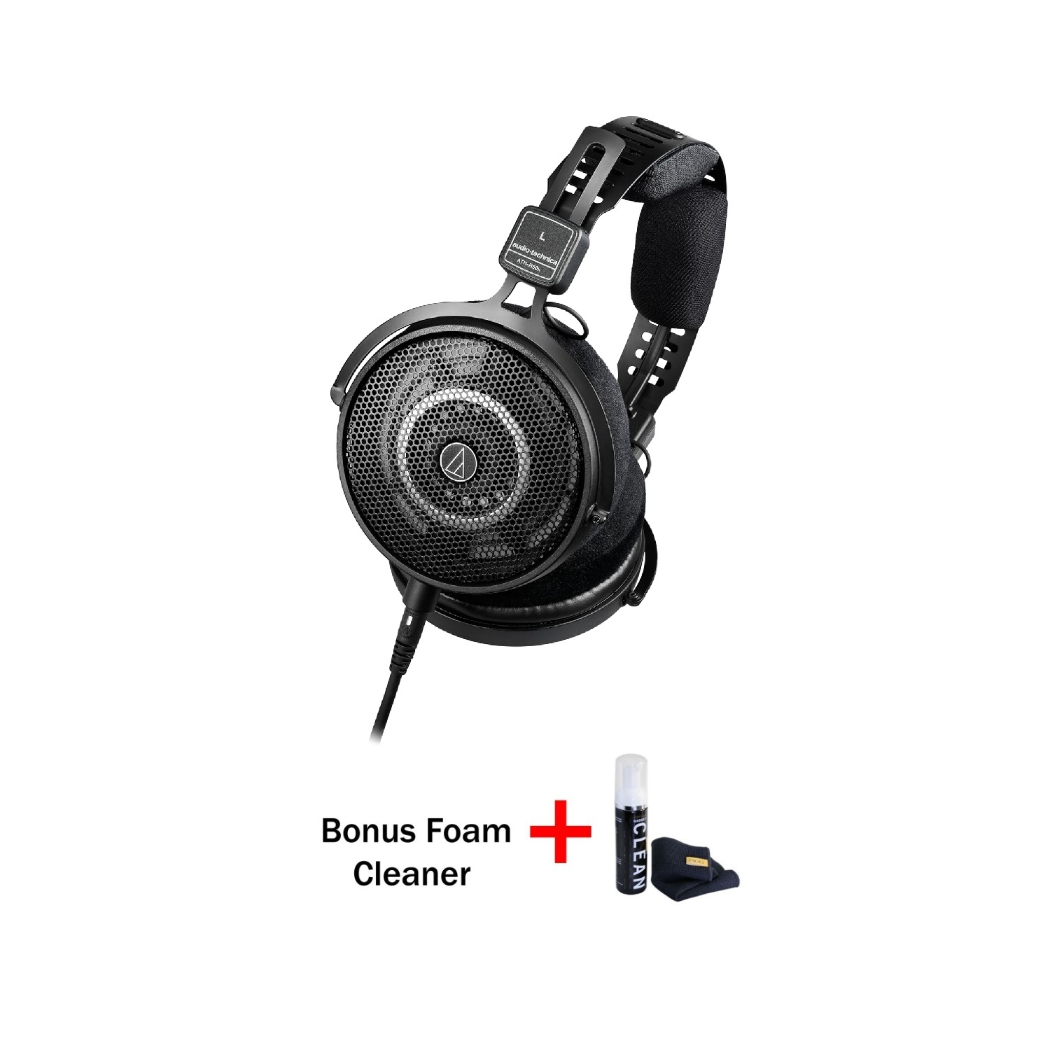 Audio-Technica ATH-R50x Professional Open-Back Headphones with Bonus Gadget Cleaner