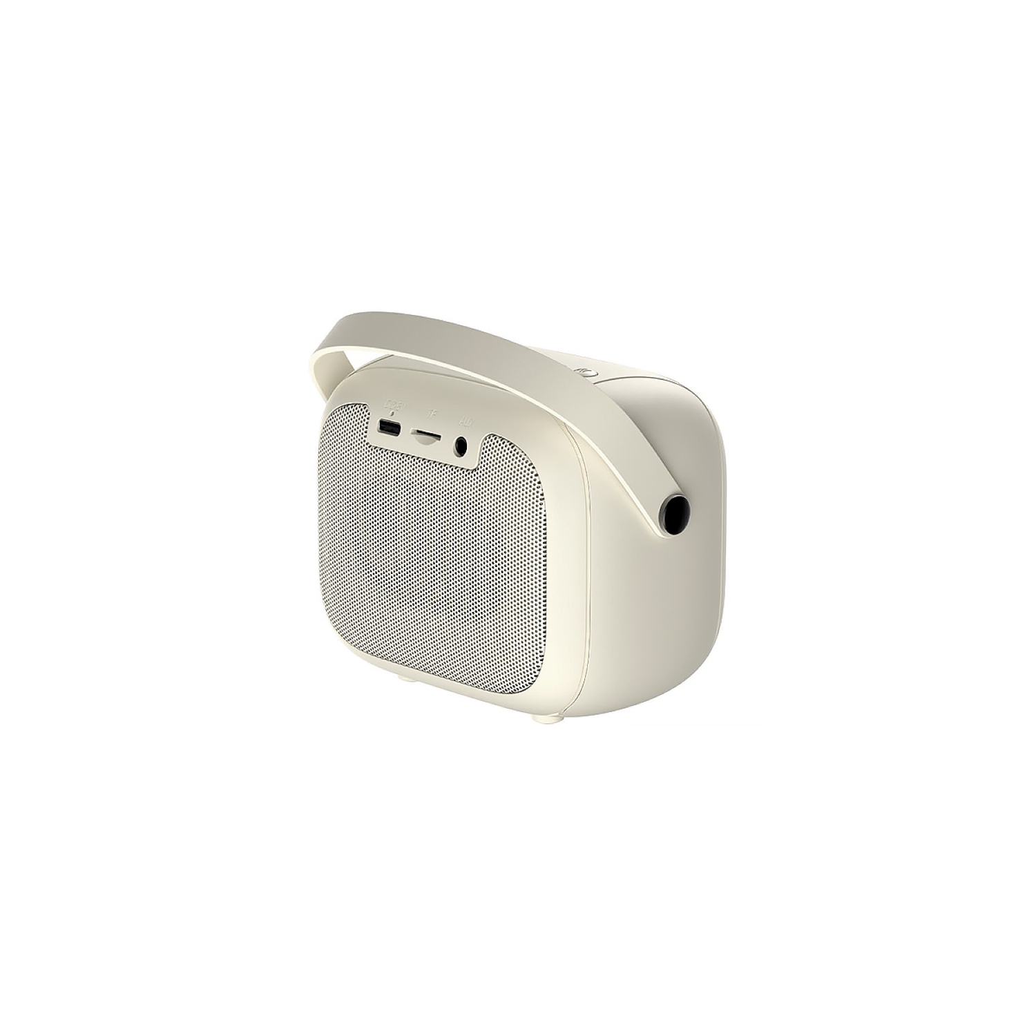 Havit SK818BT Mini Karaoke Wireless Bluetooth LED Speaker with Microphone_Beige