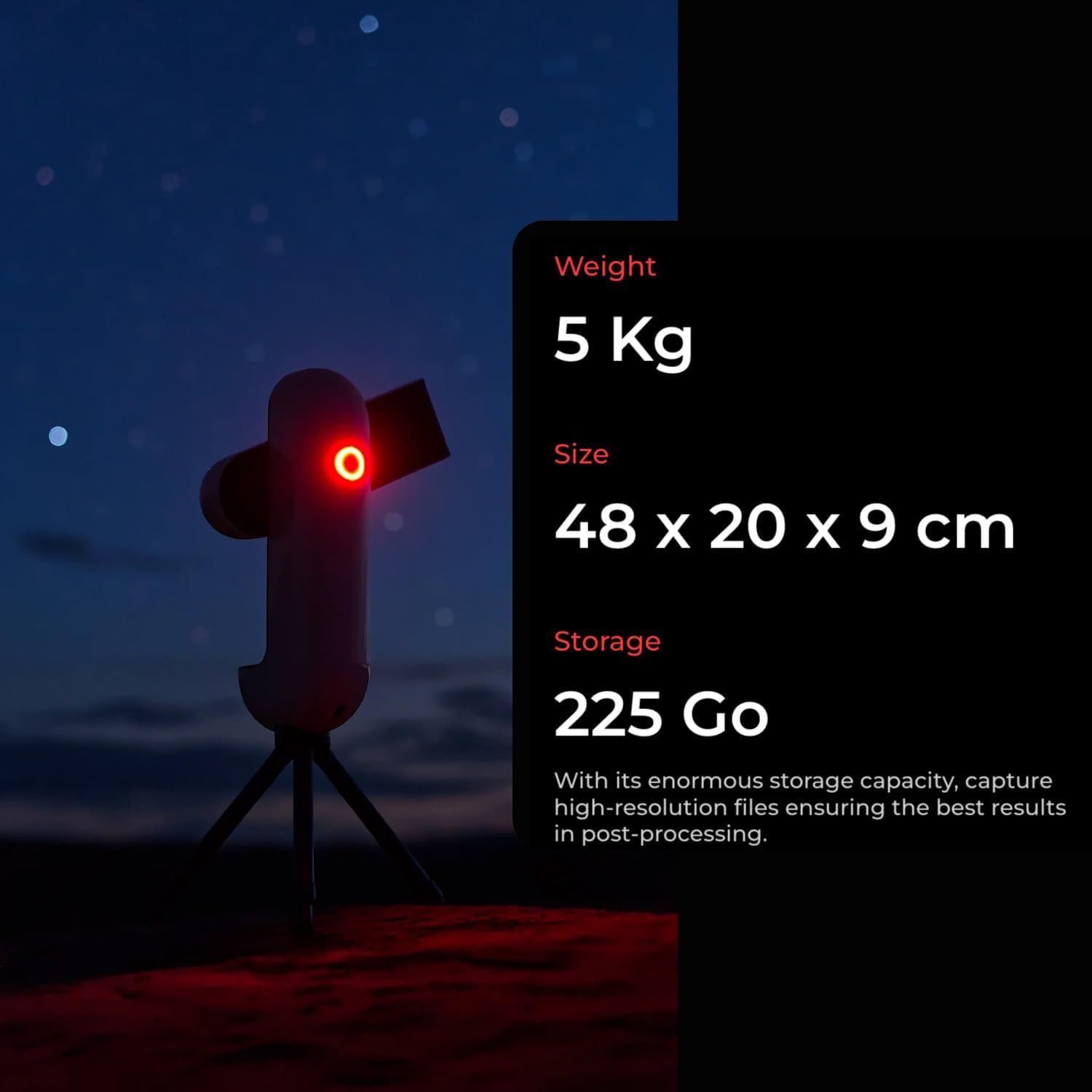 Station Télescope d'observation Vespera Pro de Vaonis