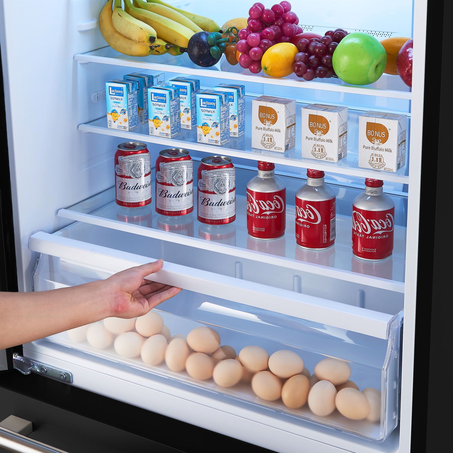 Forno Milano – Réfrigérateur à congélateur inférieur noir de 31&nbsp;po, 17,2 pi3 Machine à glaçons intégrée, écoénergétique, sans givre