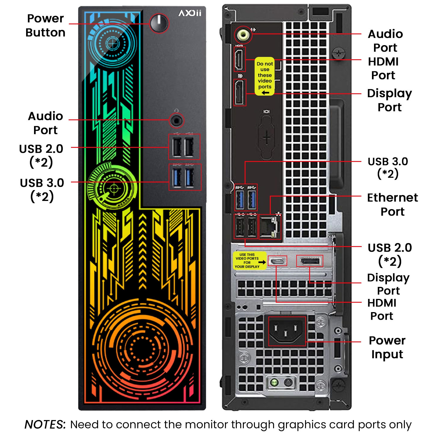 Remis à neuf - PC de jeu à lumières RVB personnalisées, Core i7-6700 jusqu'à 4,0&nbsp;GHz, Radeon RX 550 4&nbsp;Go d'AMD, RAM 32&nbsp;Go, SSD