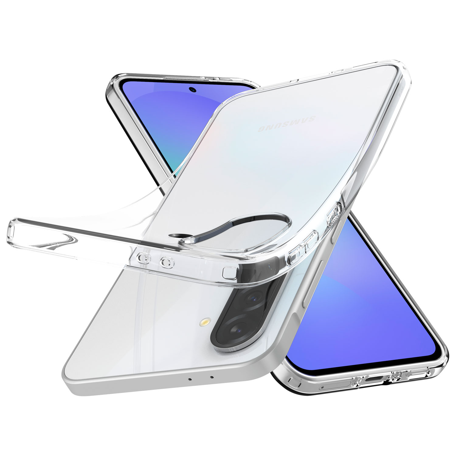 Étui souple ajusté Crystal Flex de Spigen pour Galaxy A36 - Transparent