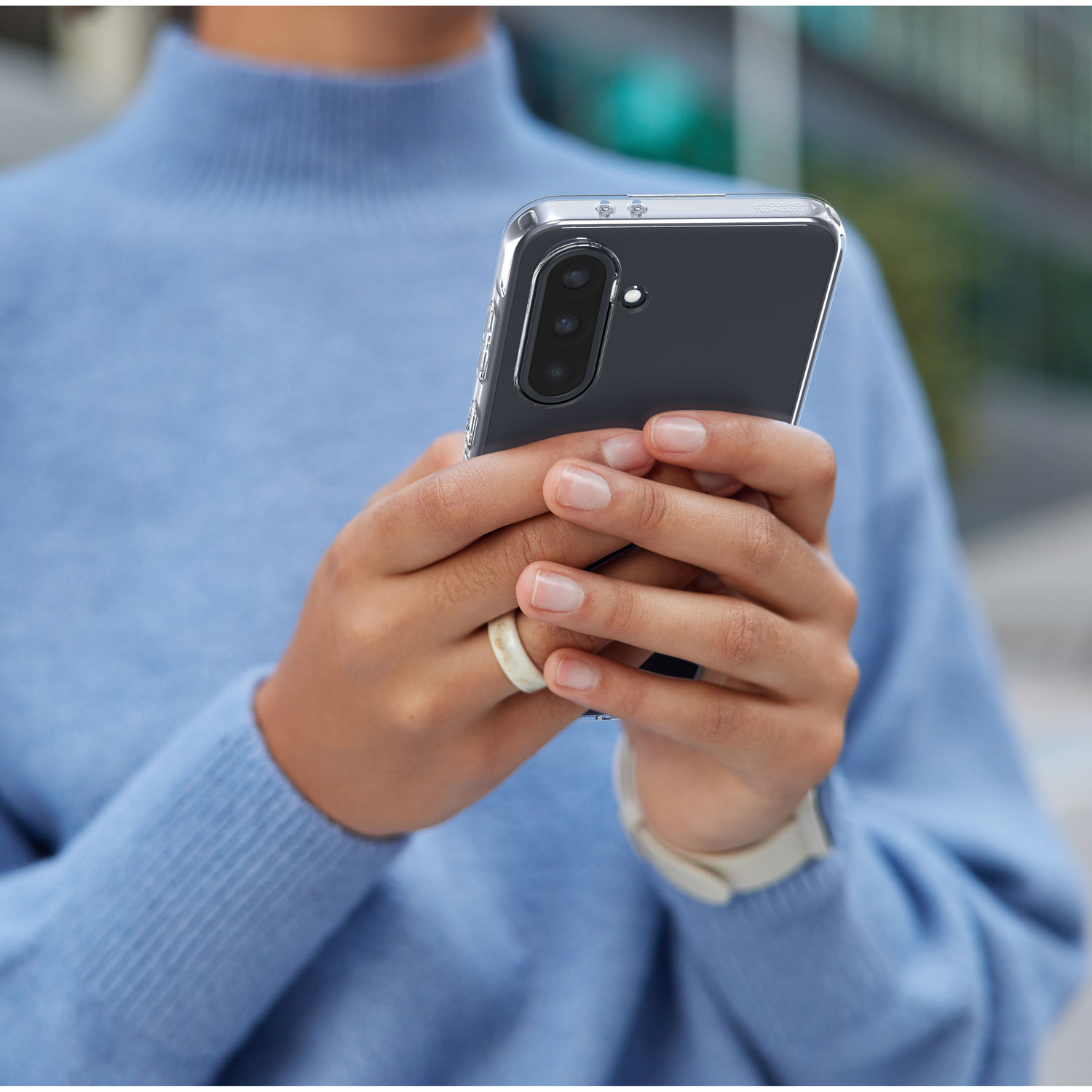 Étui souple ajusté Crystal Flex de Spigen pour Galaxy A36 - Transparent