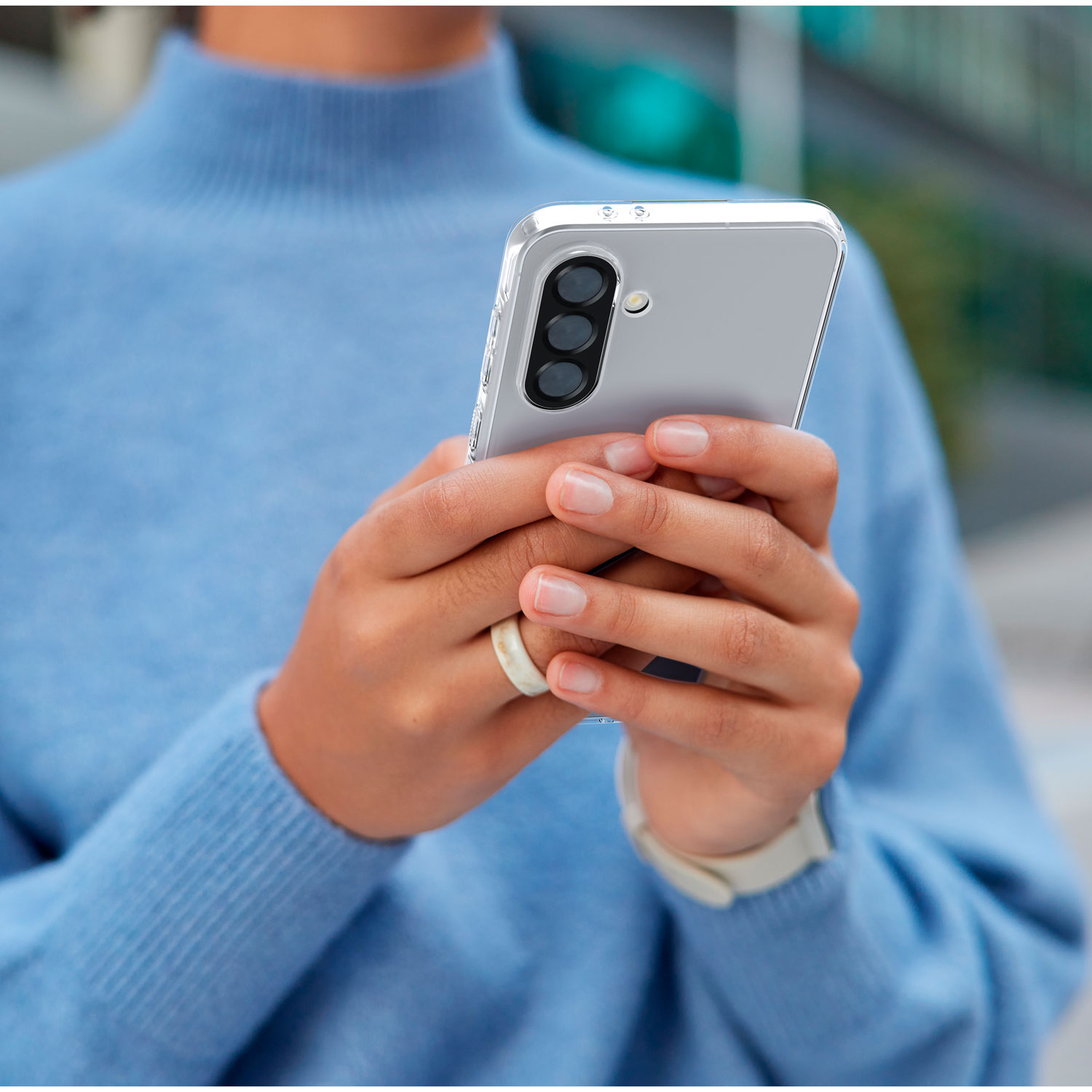 Spigen Crystal Flex Fitted Soft Shell Case for Galaxy A56 - Clear