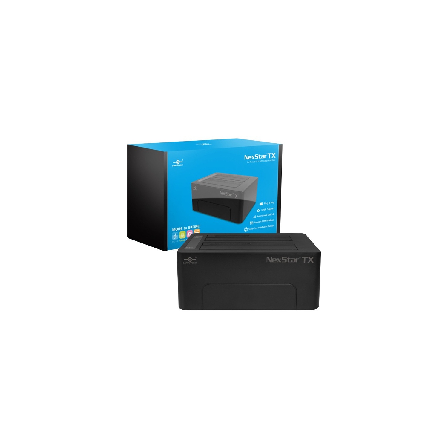 Vantec NST-D428S3-BK NexStar TX USB 3.0 HDD Dock