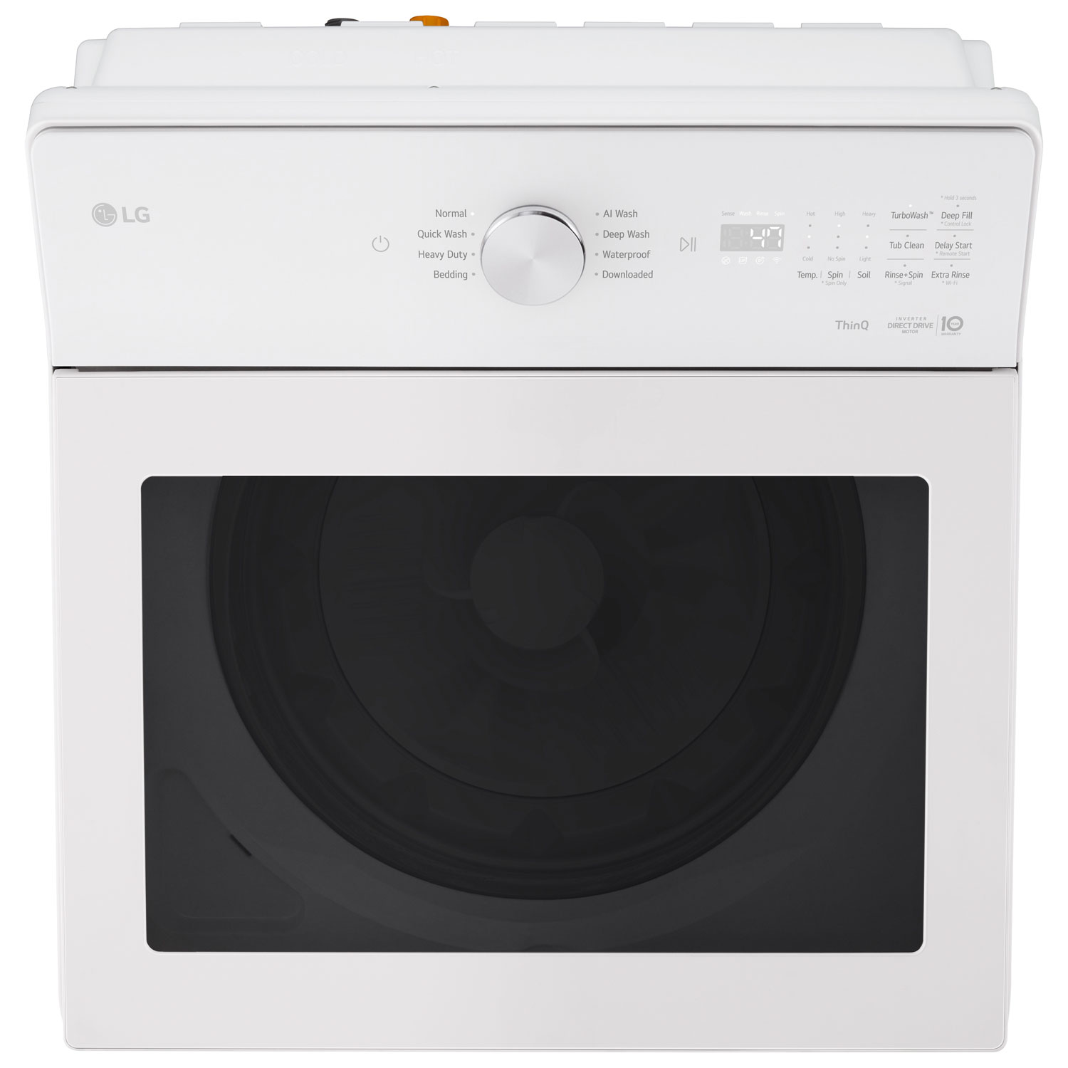 LG 5.6 Cu. Ft. High Efficiency Top Load Agitator Washer - Alpine White