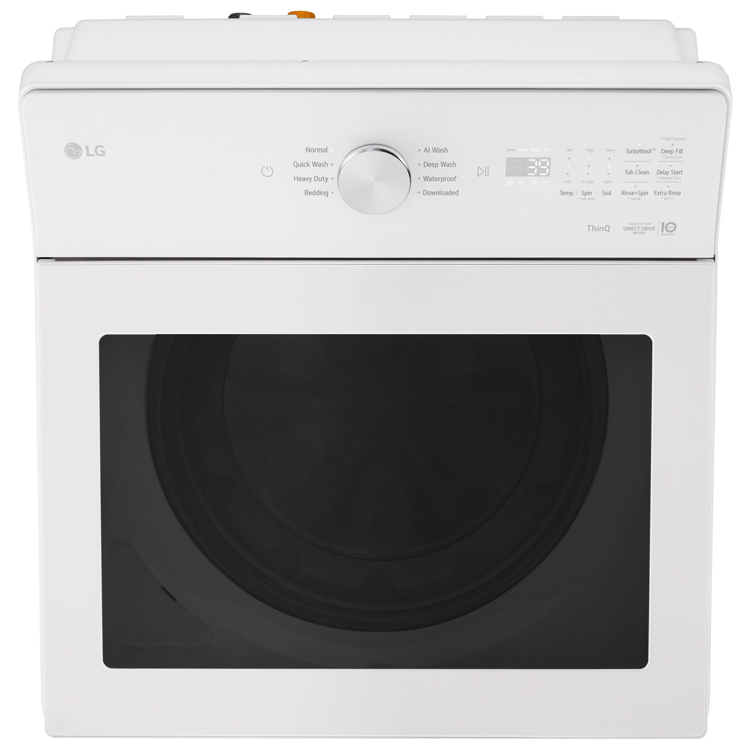 LG 5.8 Cu. Ft. High Efficiency Top Load Impeller Washer - Alpine White