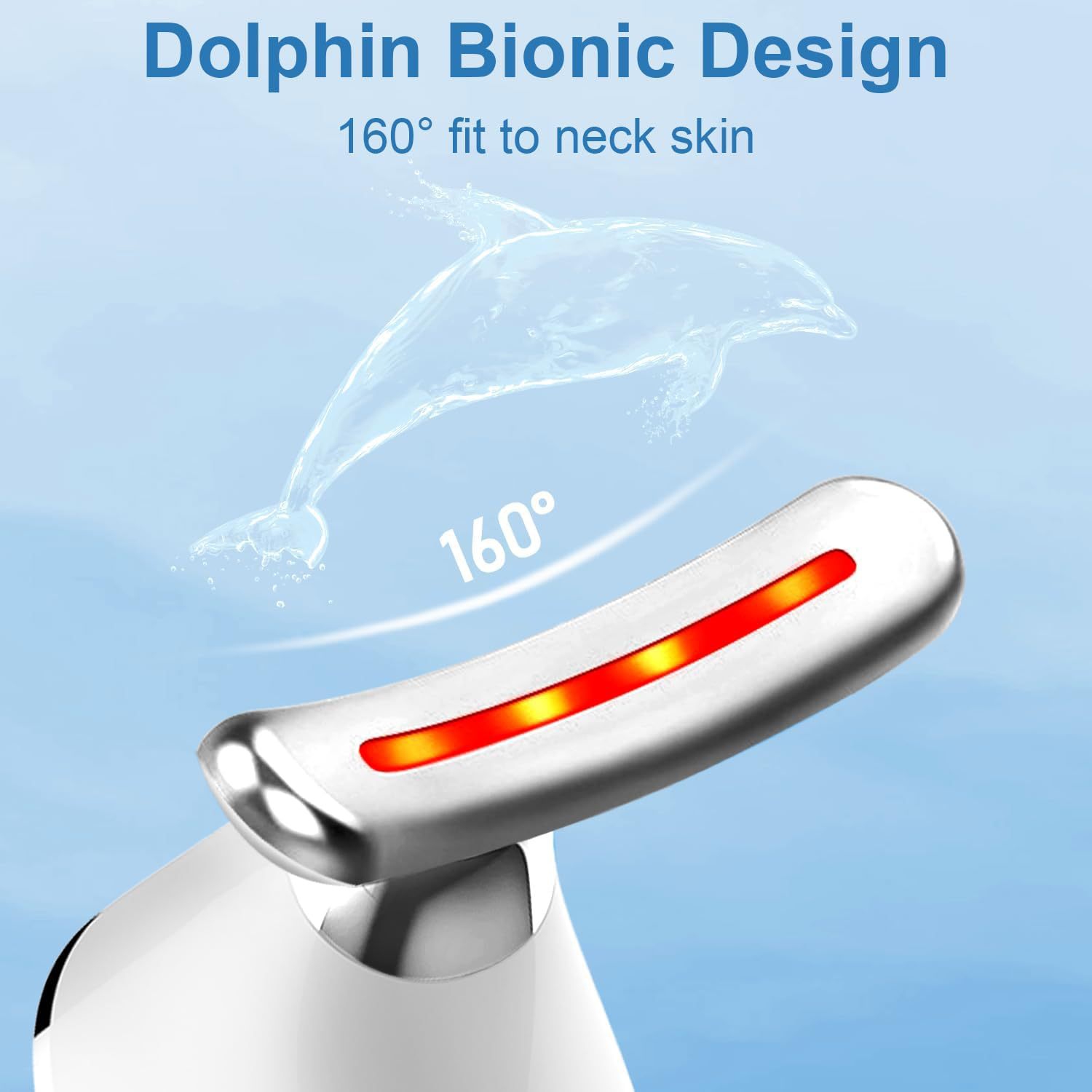 Face Massager, Neck Face Anti-Wrinkle 7 Colours Electric Face Massager 3 Modes Face Lifting Device for Skin Care, Firming and Improvement