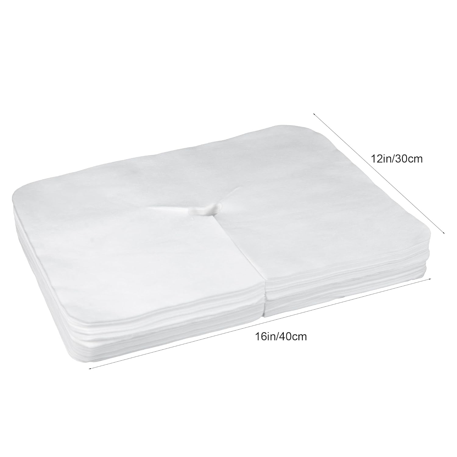 500PCS Disposable Massage Table Face Cradle Cover for Beauty Salon,Massage Face Cradle Cover,Non-Stick Massage Face Cushion Covers for Chair Headrests