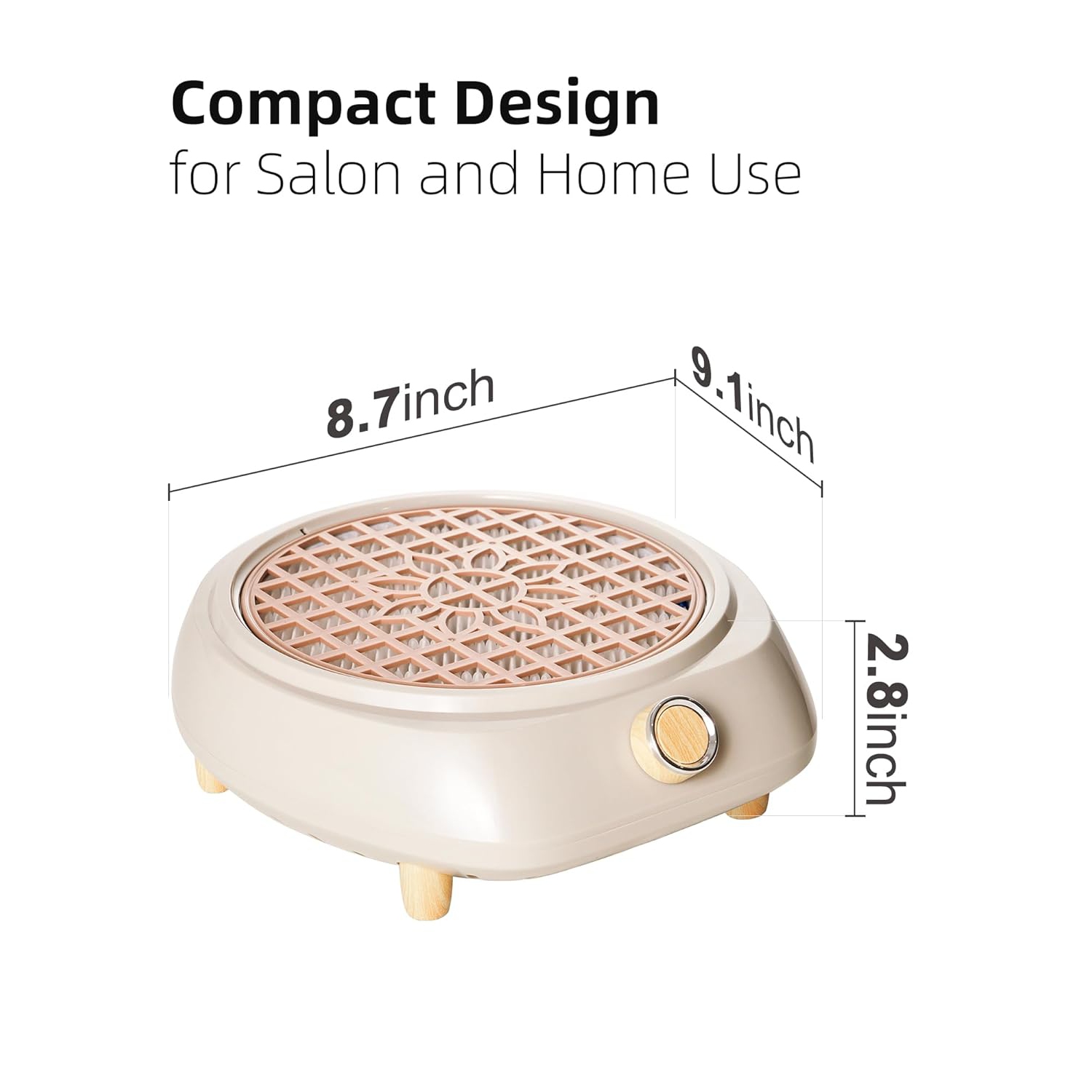 Nail Dust Collector for Nail,Powerful Vacuum Nail Fan Dust Collector Vent,Must Have Nails Tools & Supplies for Nail Art