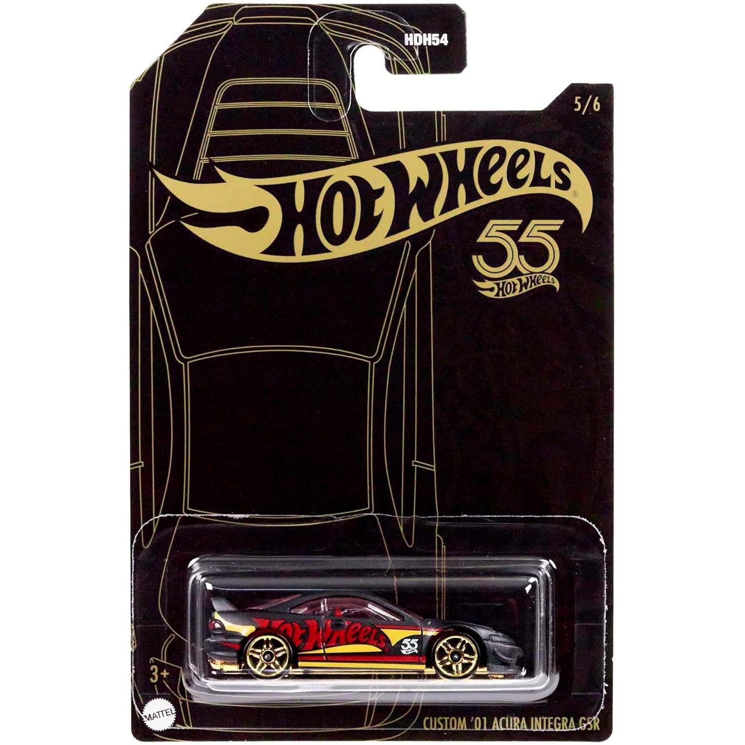 Mattel Hot Wheels 55th Anniversary Custom '01Acura Integra GSR 5/6