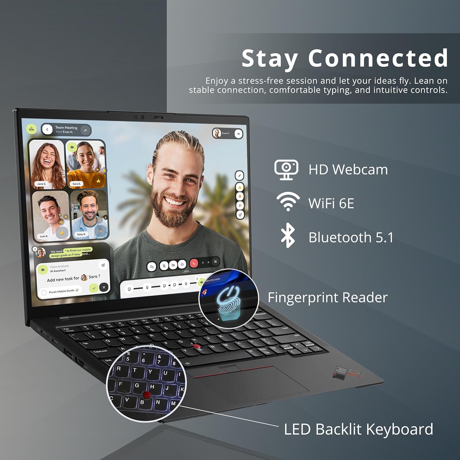 Lenovo ThinkPad X1 Carbon Gen 10 14" FHD Touchscreen Laptop, Intel i7-1280P, 2.28TB Storage,32GB RAM, Backlit Keyboard, Win 11 Pro, Black