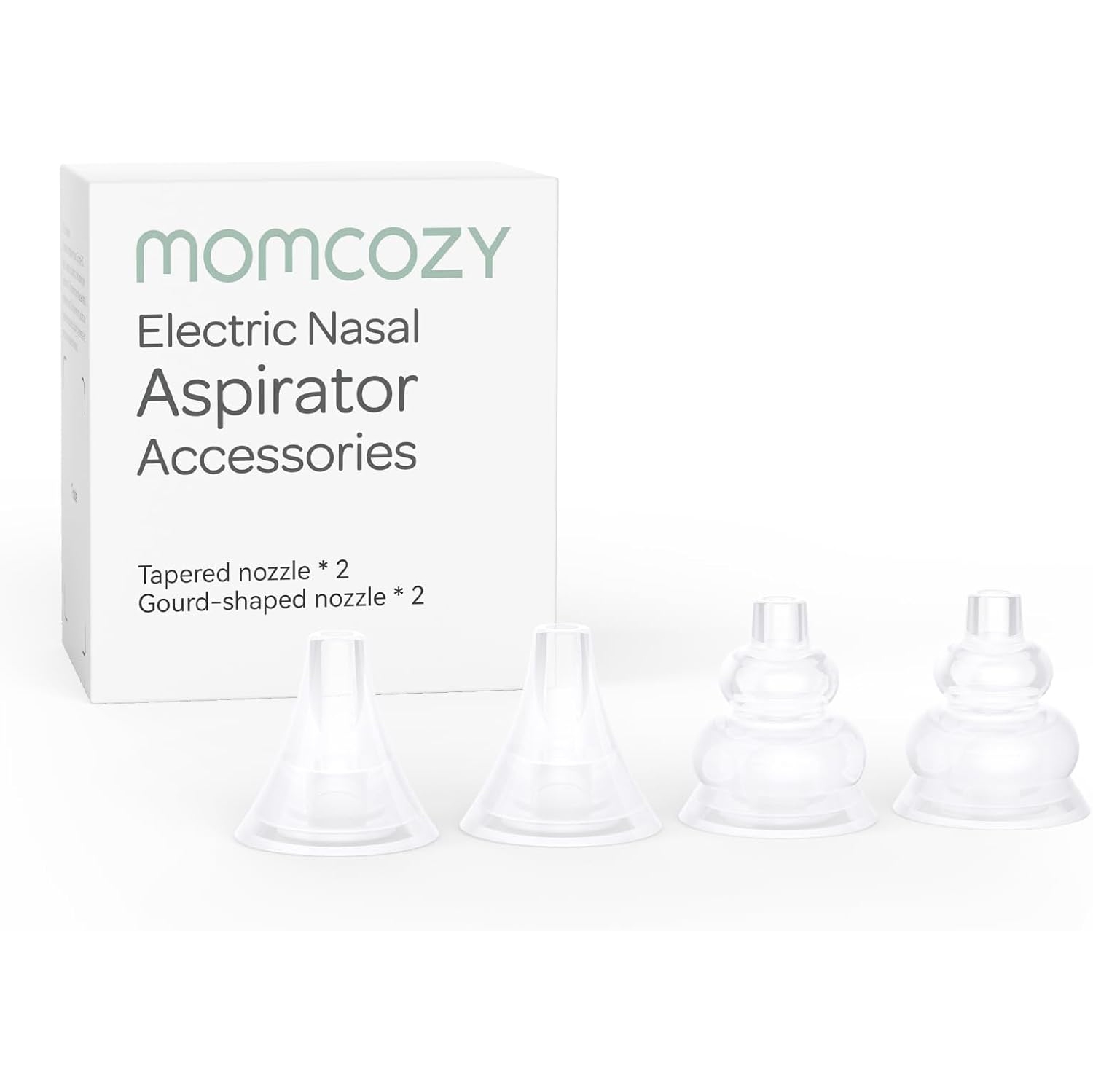 Momcozy Nasal Aspirator Replacement Head 4 Pcs, BPA Free Silicone Nozzle Tip 4 Pcs, for Momcozy Nasal Aspiraor Use Only