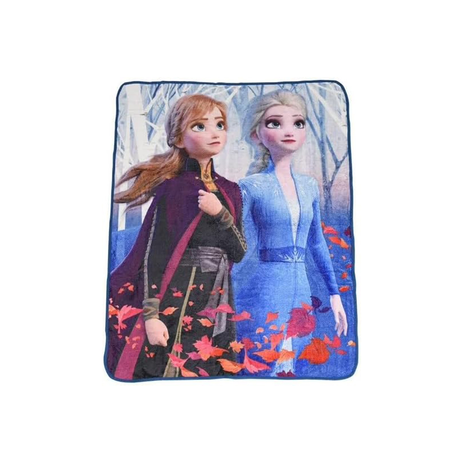 Disney Frozen 2 Anna Elsa Micro Plush Throw Super Soft Plush Blanket for Kids