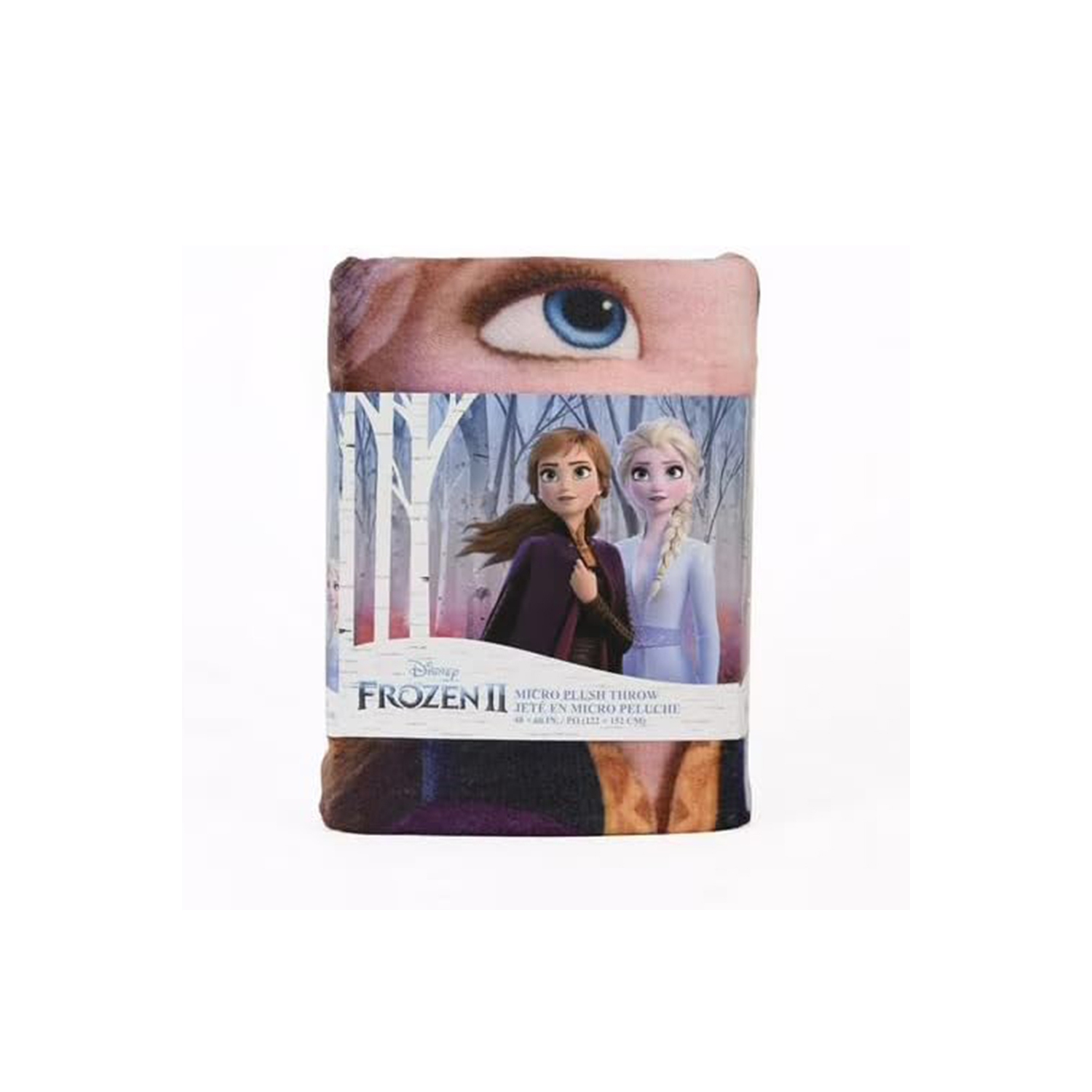 Disney Frozen 2 Anna Elsa Micro Plush Throw Super Soft Plush Blanket for Kids