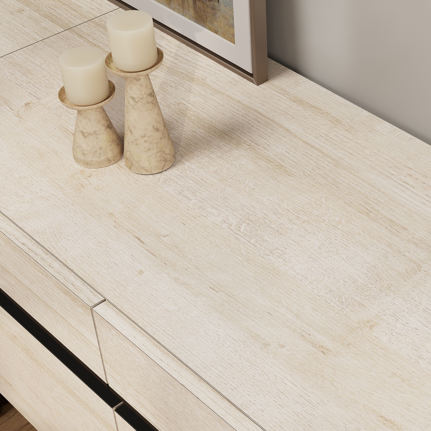 WAMPAT Modern TV Stand for TVs up to 43 inch,31.5" Entertainment Center TV Console with Adjustable Shelf &Doors, Media Console Table with Storage for