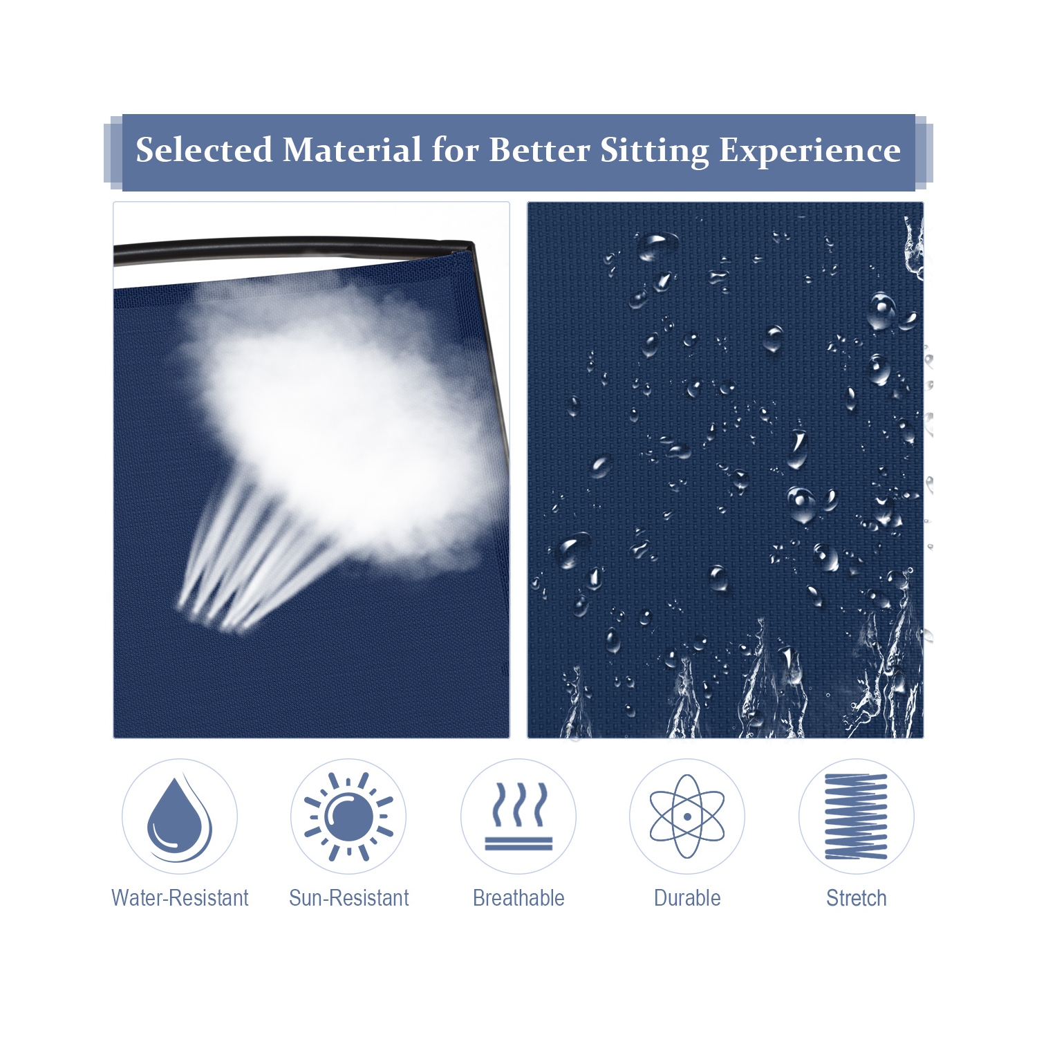 Causeuse berçante pour patio extérieur 2 places avec fauteuil coulissant double de Costway