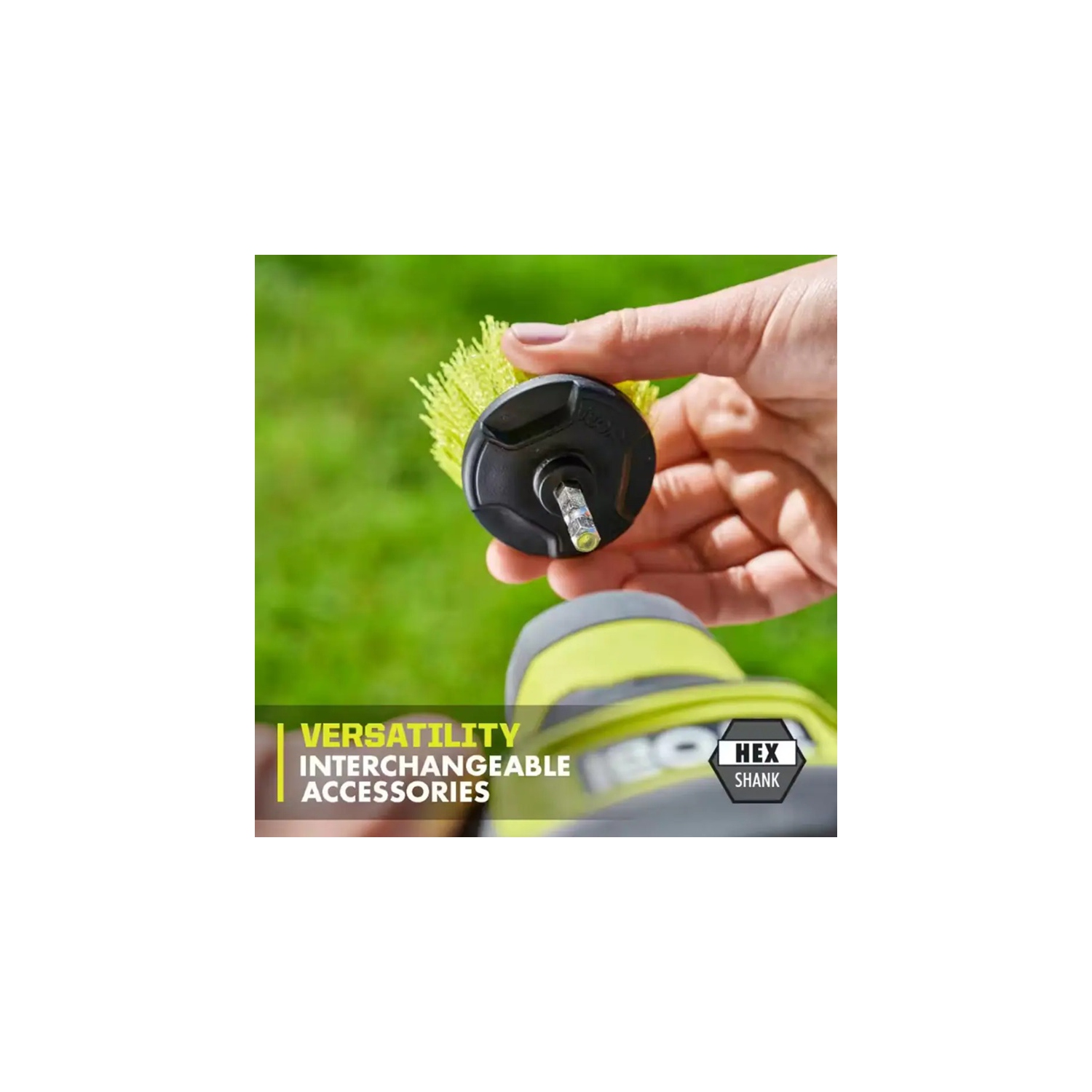 Trousse de nettoyage compacte USB au lithium de RYOBI avec batterie 2,0 Ah, cordon de recharge et brosse à poils