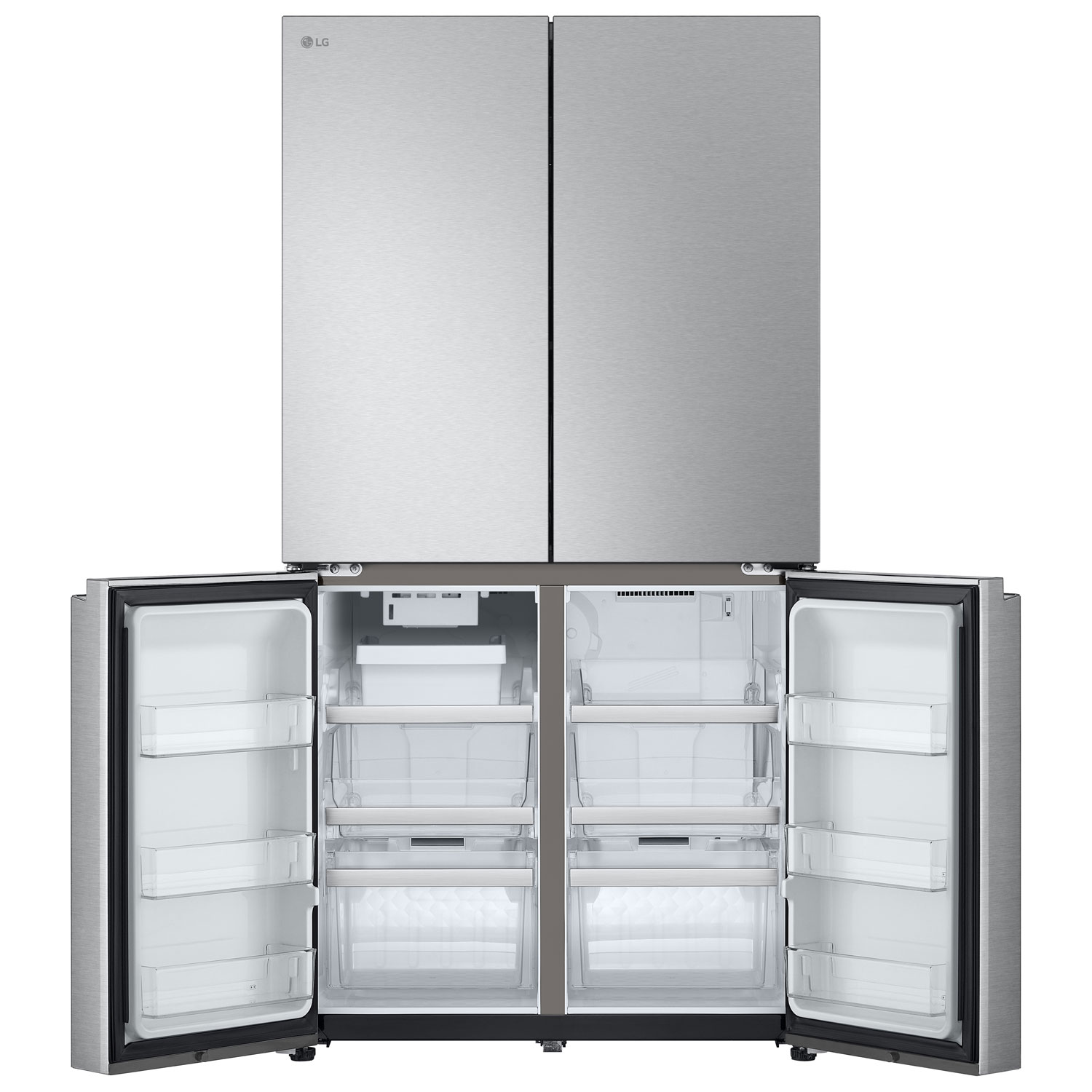 Réfrigérateur à deux portes de 23,6 pi³ de 36 po de LG - Acier inoxydable
