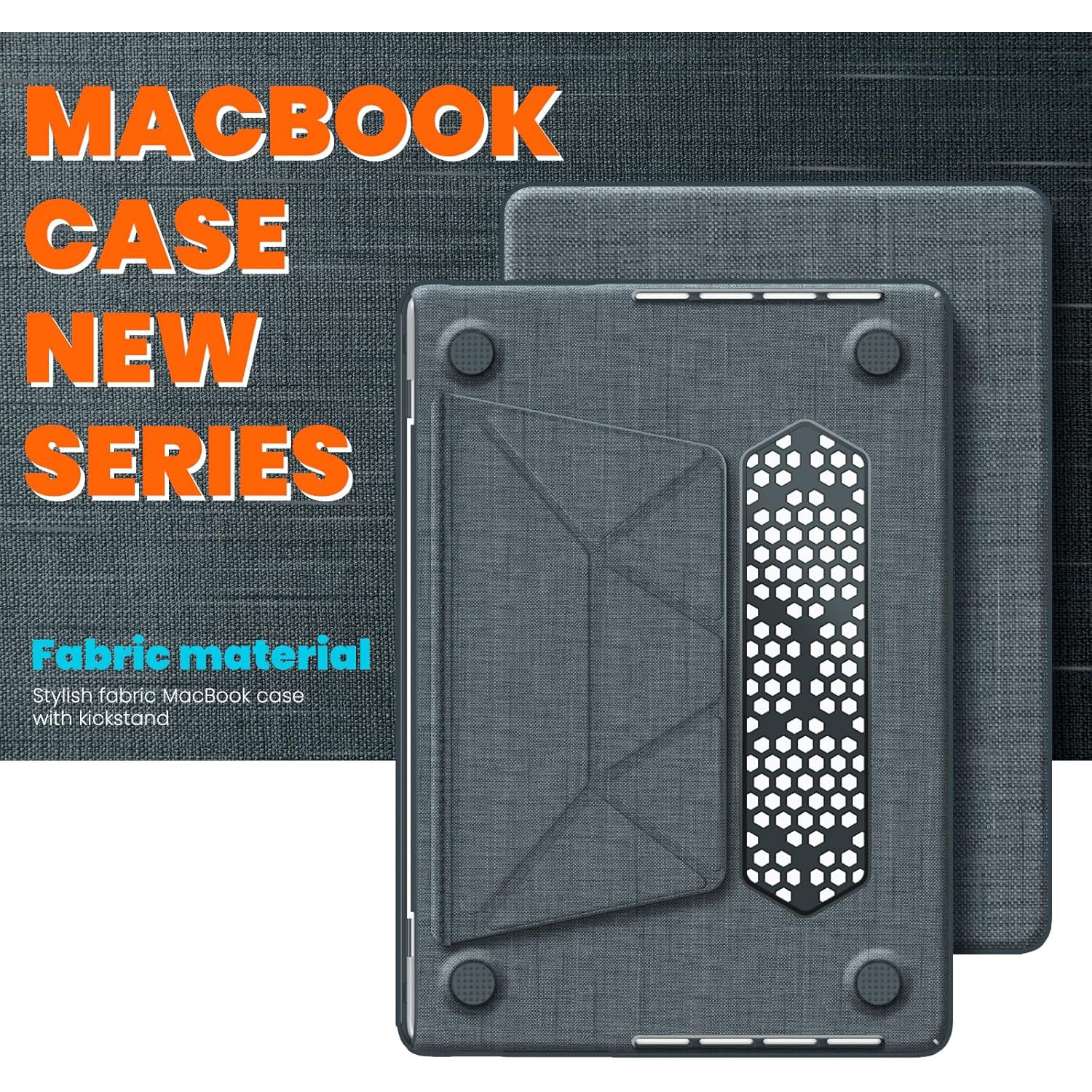 XCRS – Étui 2025 2024 2023 2022 protecteur en tissu de qualité supérieure pour MacBook Air 13.6 po de 13 po