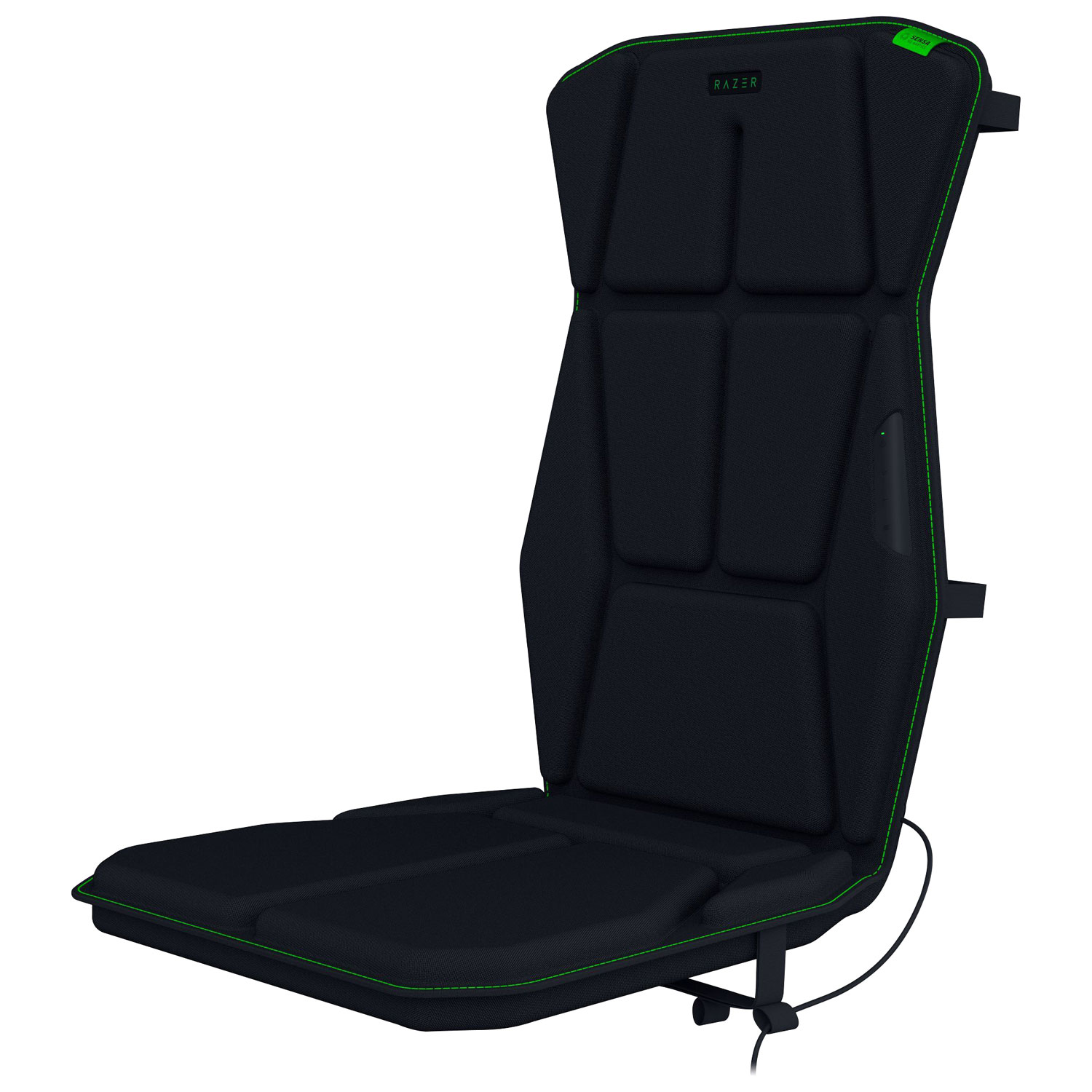 Coussin de fauteuil de jeu à effets haptiques HD Freyja Sensa de Razer - Noir
