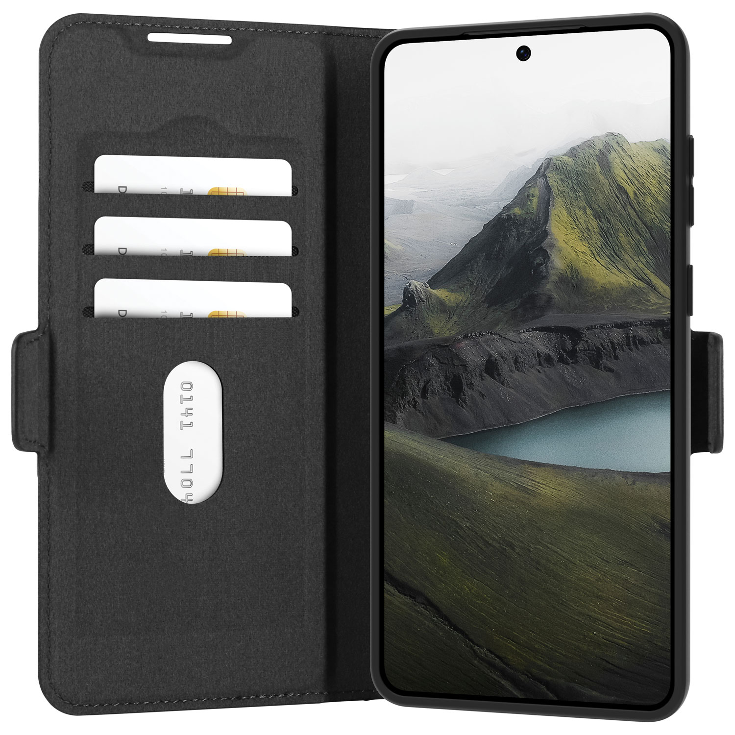 Dbramante1928 Oslo Pro Flip Cover Case for Galaxy S25 Edge - Black