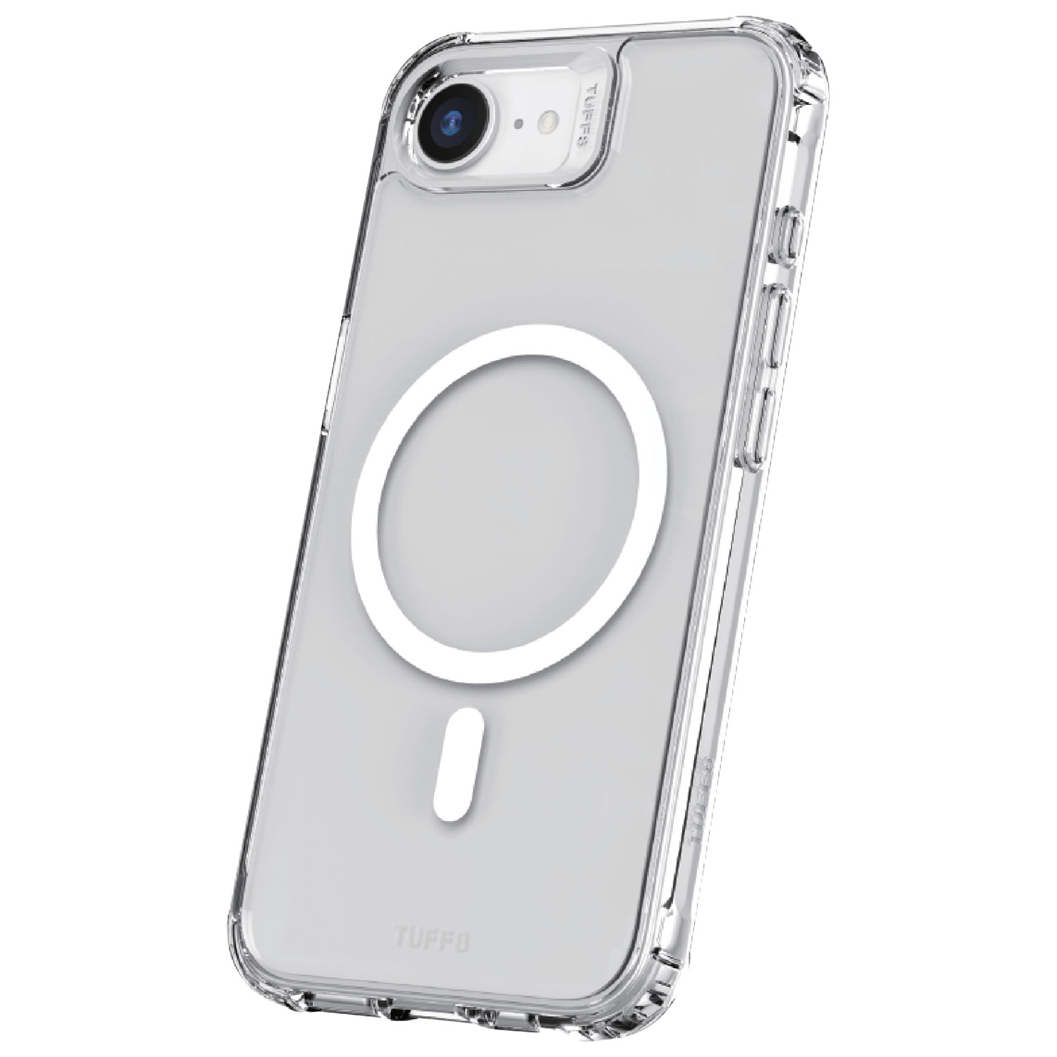 Étui rigide ajusté Mag Rugged de Tuff8 avec MagSafe pour iPhone 16e - Transparent