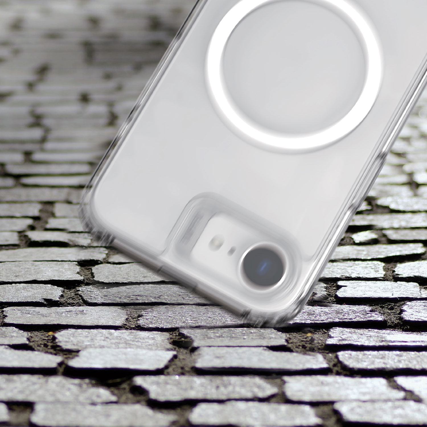 Étui rigide ajusté Mag Rugged de Tuff8 avec MagSafe pour iPhone 16e - Transparent