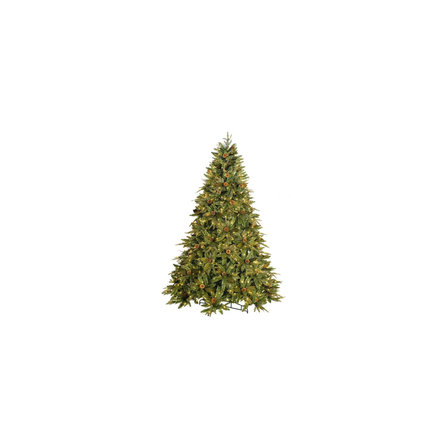 Pre-Lit Artificial Green River Spruce Christmas Tree -7.5' - Clear Lights