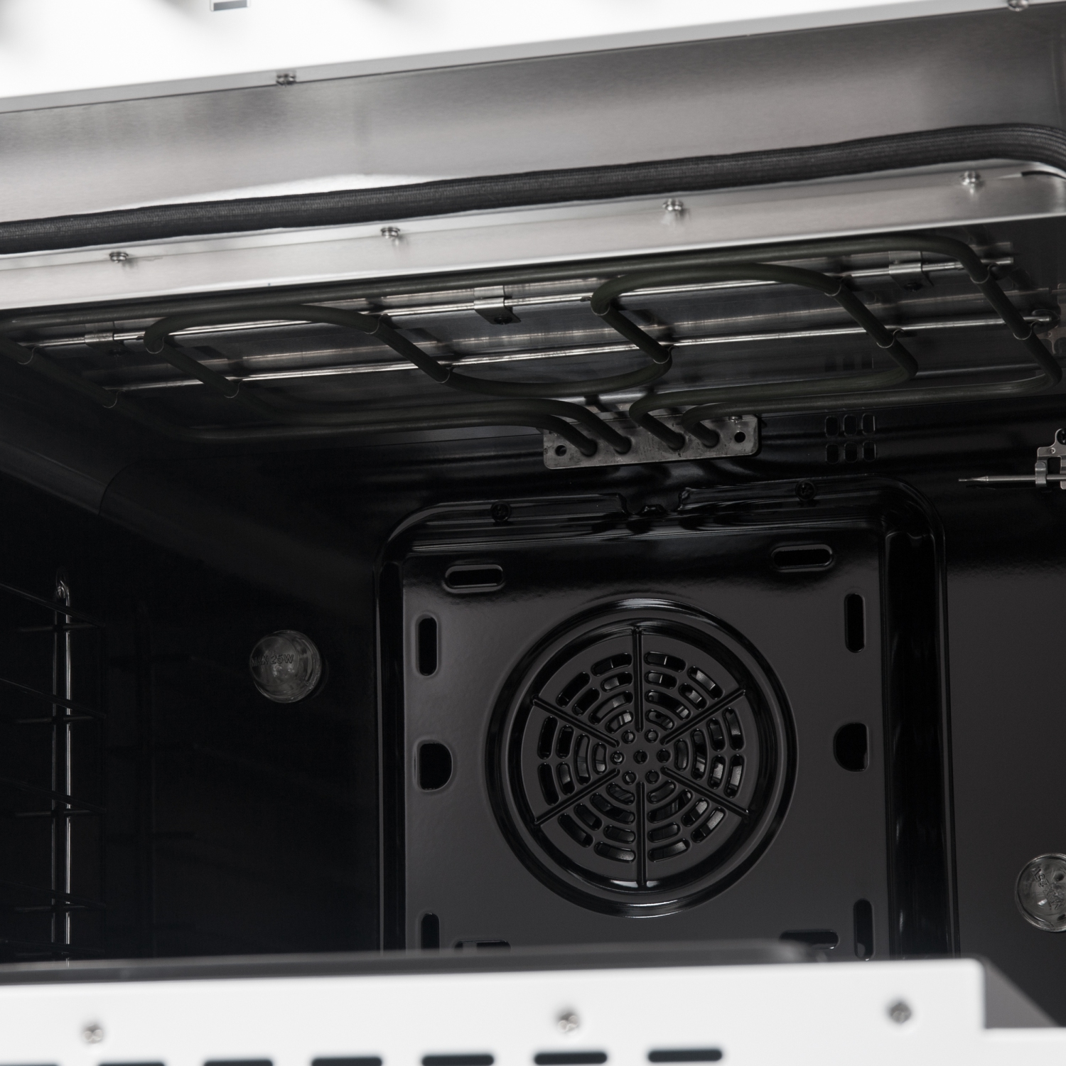 Cuisinière biénergie Galiano de 48&nbsp;po, fini blanc et laiton antique, 8 brûleurs scellés 107&nbsp;000&nbsp;BTU, 6,58 pi3 avec Fours doubles et