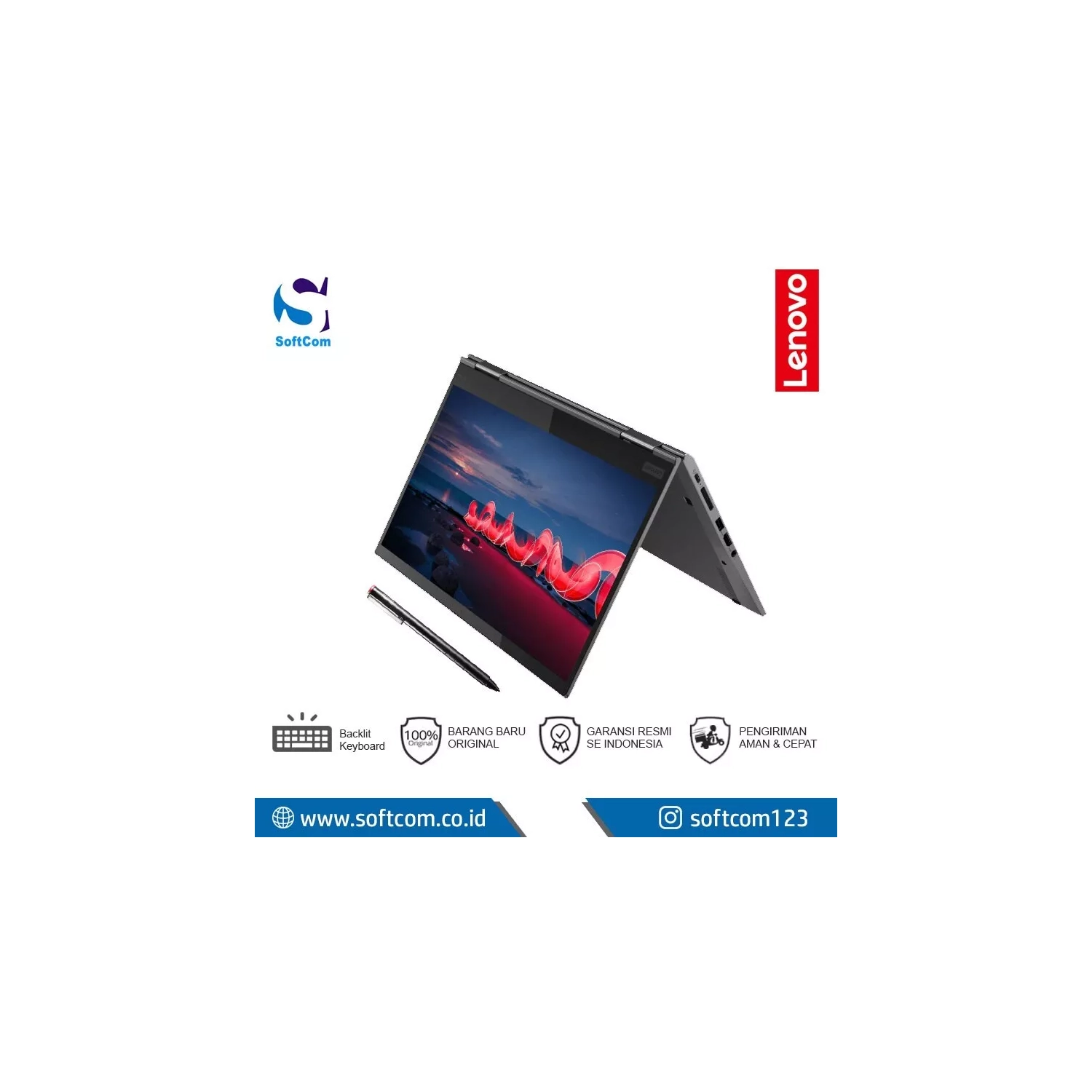Refurbished - Lenovo ThinkPad X1 Yoga Gen 5 14" 2 in 1 Touchscreen Laptop (Intel Core i5-10310U, 16GB RAM, 512GB NVMe) - Windows 11 Pro