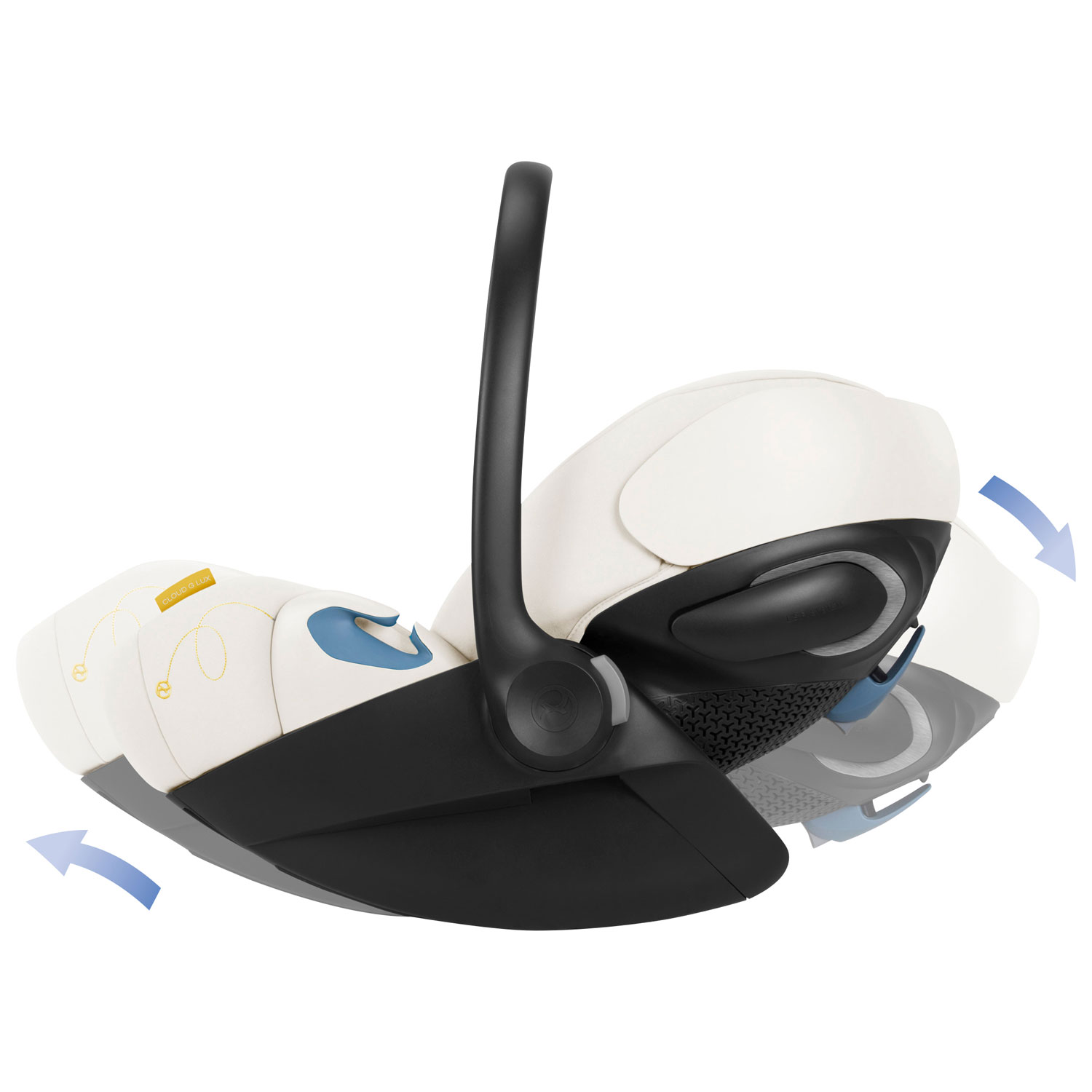 Siège d'auto pour bébé orienté vers l'arrière Cloud G Lux Comfort Extend de Cybex - Beige coquillage