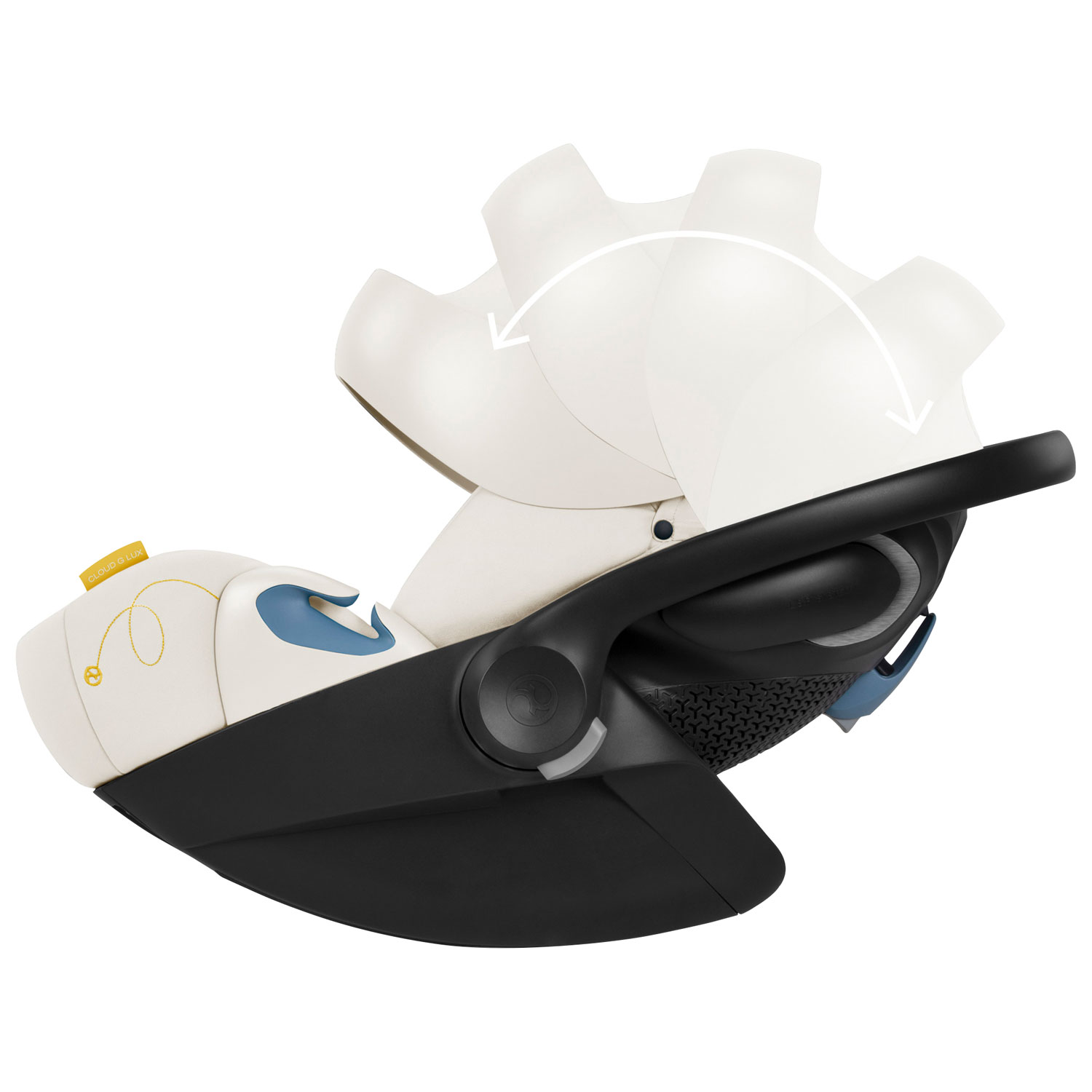 Siège d'auto pour bébé orienté vers l'arrière Cloud G Lux Comfort Extend de Cybex - Beige coquillage