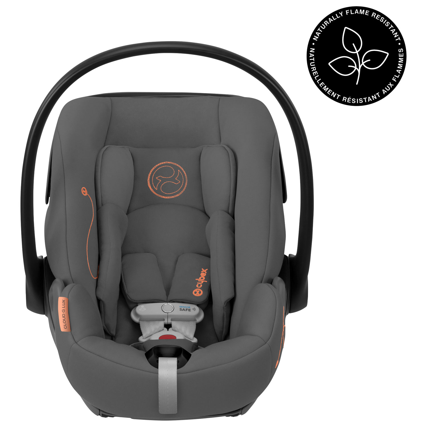 Siège d'auto pour bébé orienté vers l'arrière Cloud G Lux Comfort Extend de Cybex - Gris lave