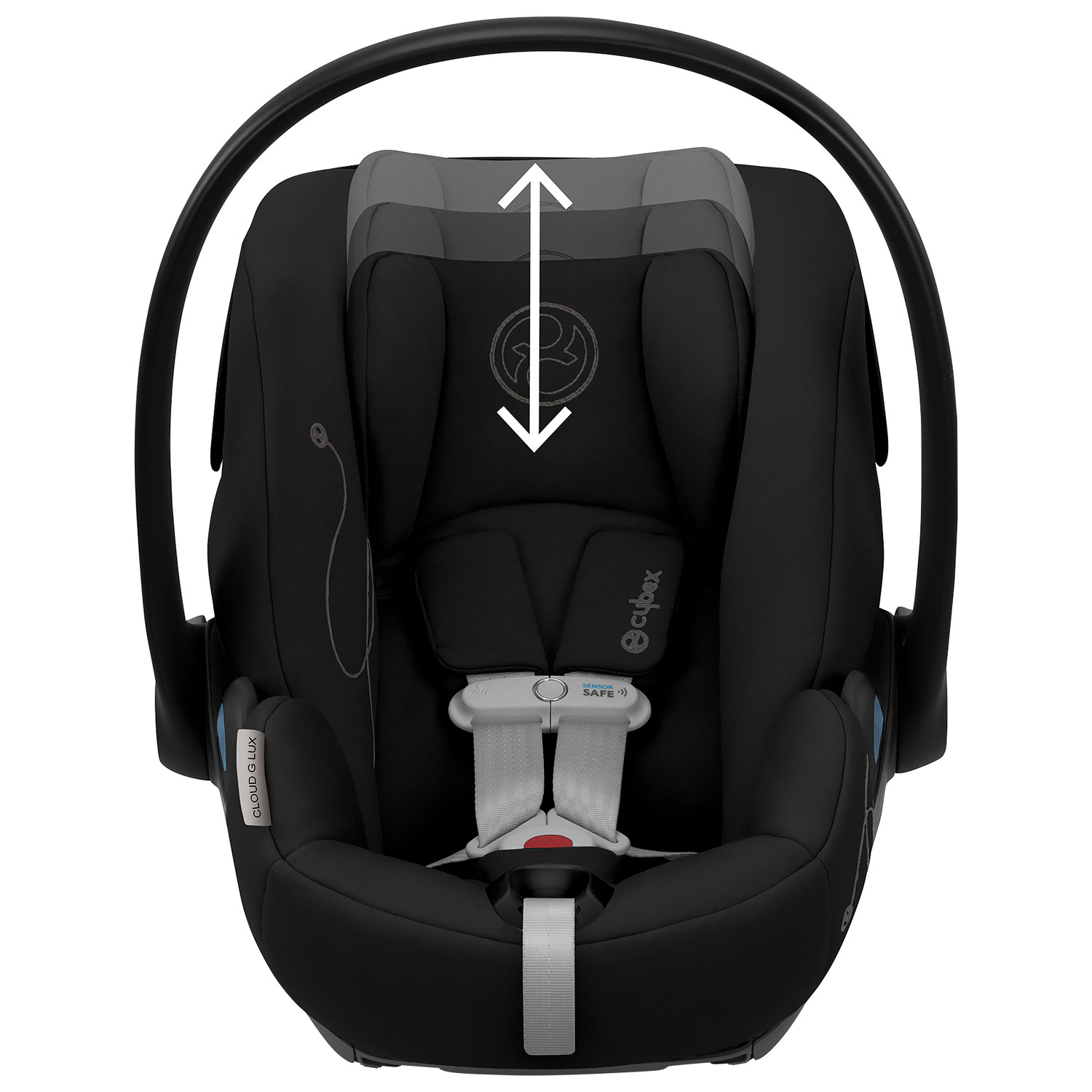 Siège d'auto pour bébé orienté vers l'arrière Cloud G Lux Comfort Extend de Cybex - Noir lunaire