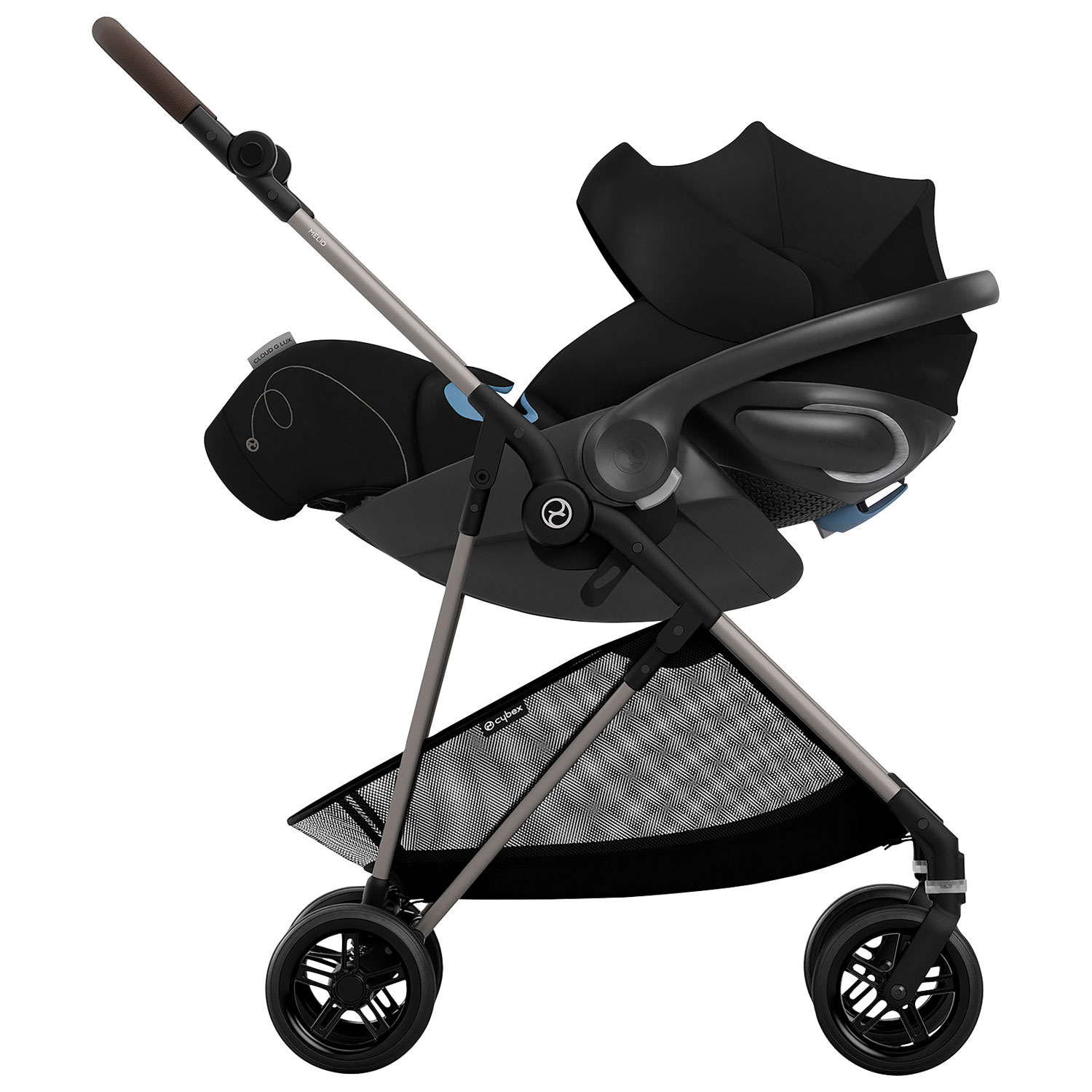 Siège d'auto pour bébé orienté vers l'arrière Cloud G Lux Comfort Extend de Cybex - Noir lunaire
