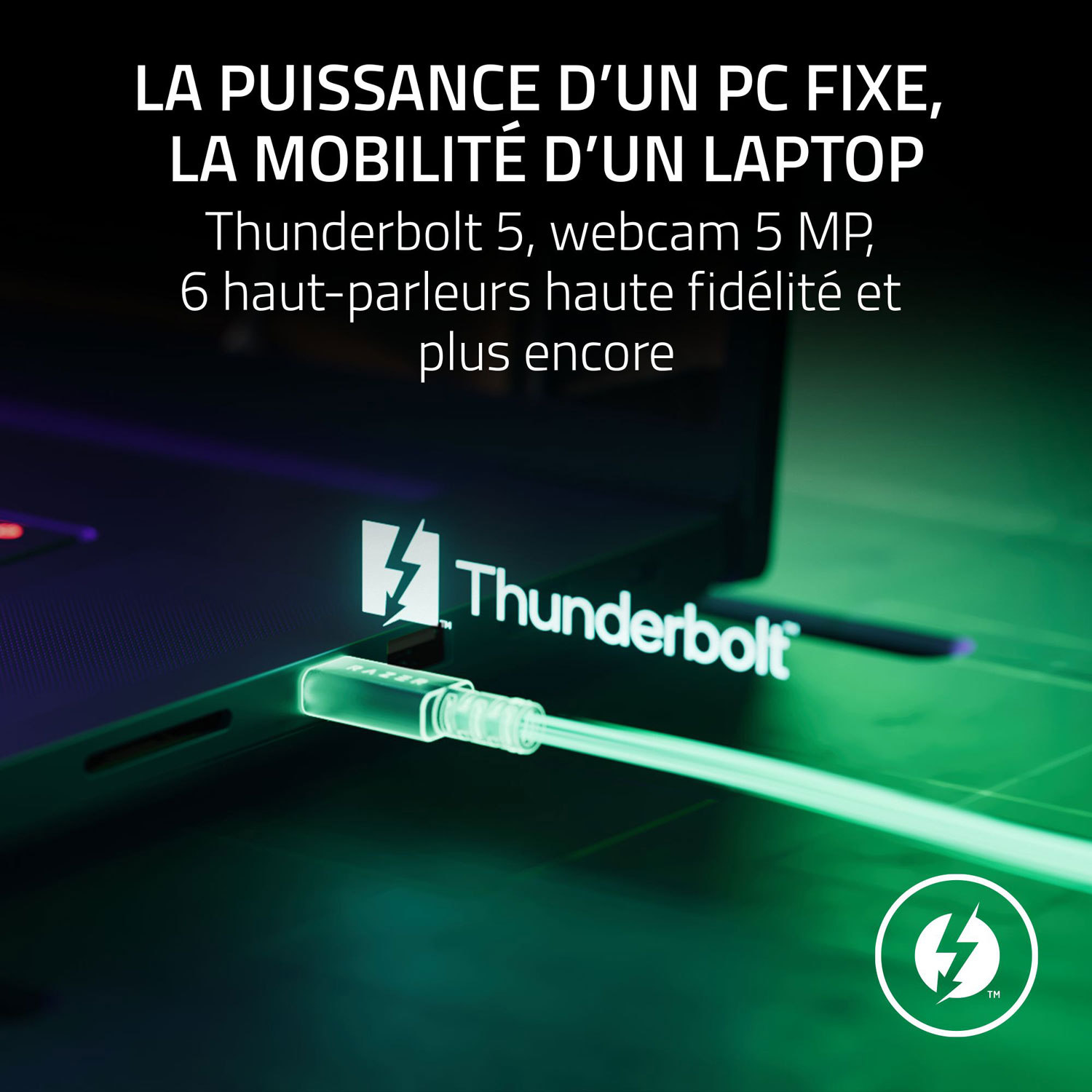 Portable de jeu de 18 po Blade de Razer - Noir