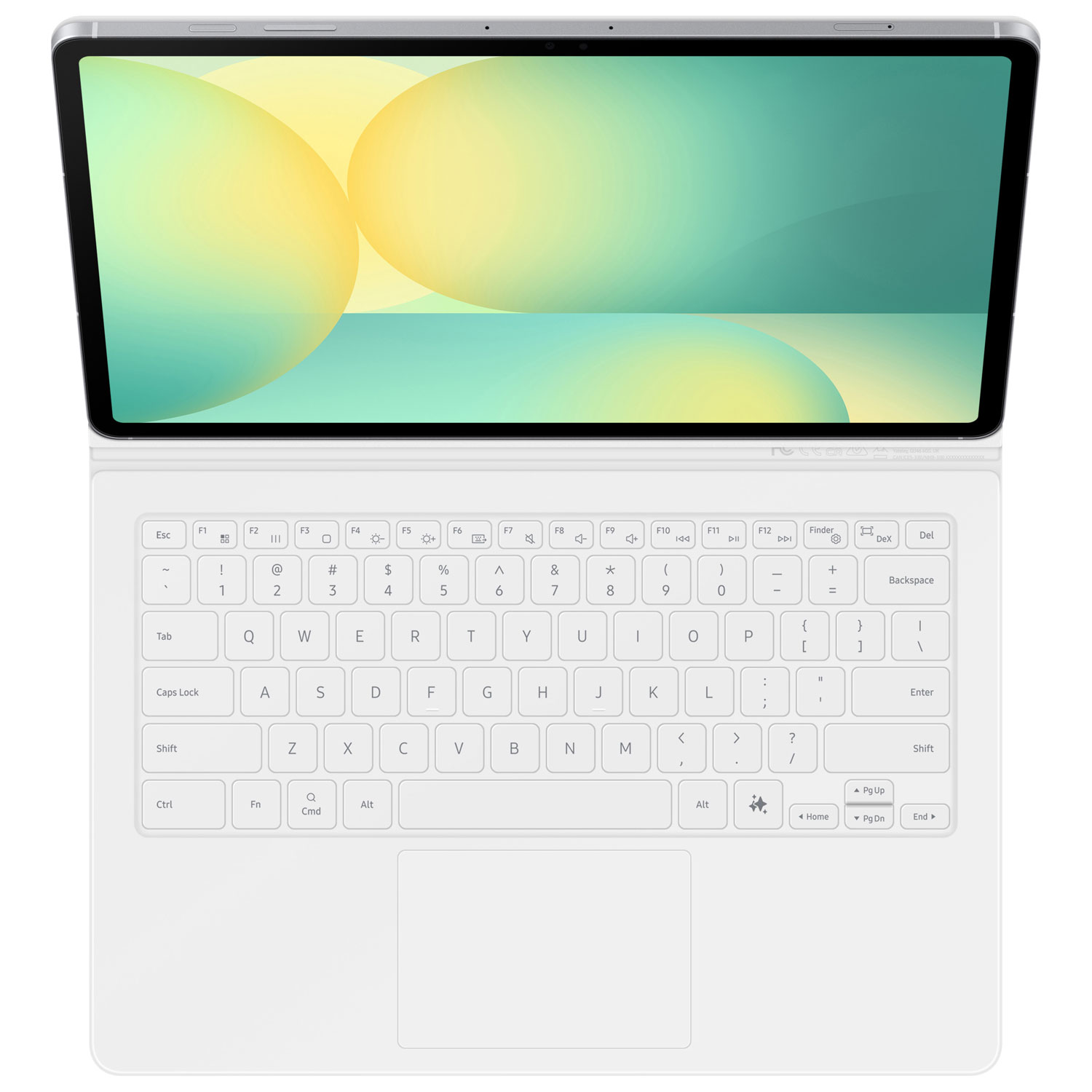 Couverture-clavier Book Cover de Samsung avec touche AI pour Galaxy S10 FE+ - Blanc