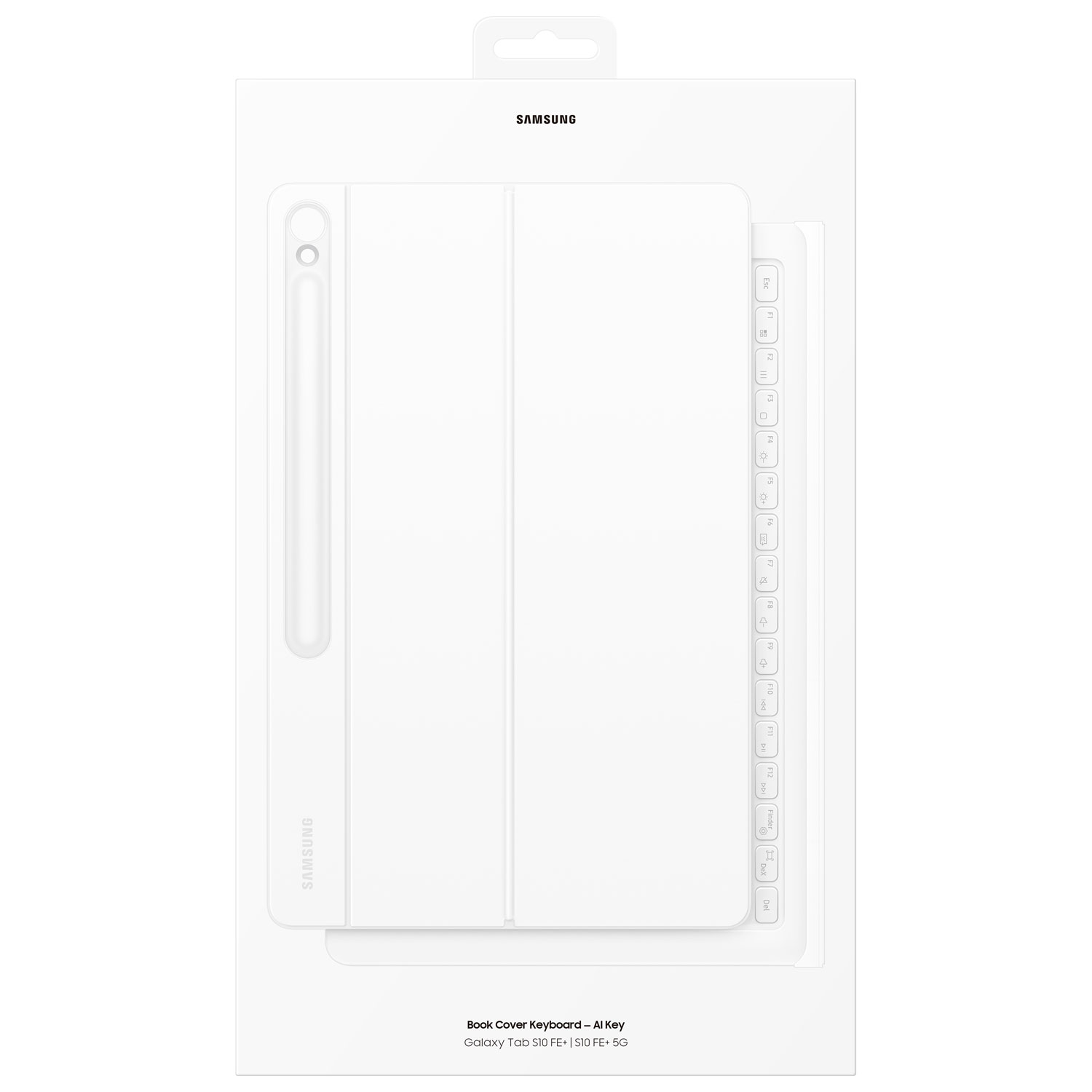 Couverture-clavier Book Cover de Samsung avec touche AI pour Galaxy S10 FE+ - Blanc