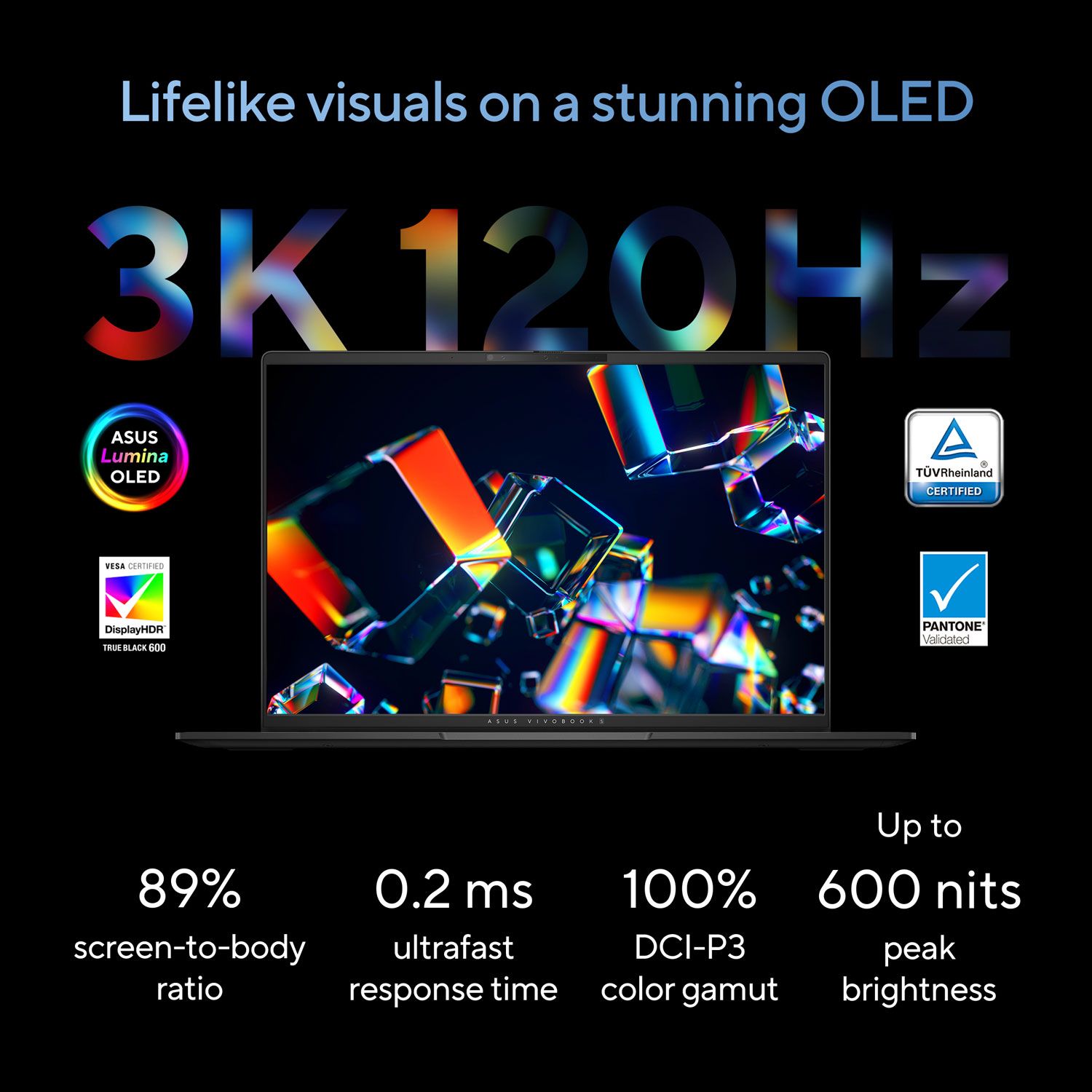 ASUS Vivobook S16 16" AI Laptop - Neutral Black