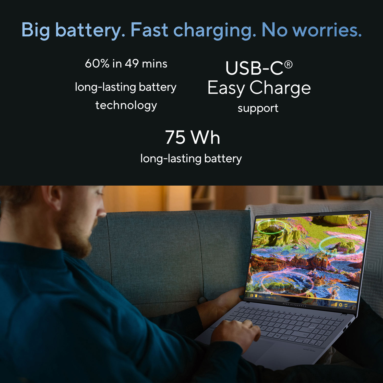 ASUS Vivobook S16 16" AI Laptop - Neutral Black